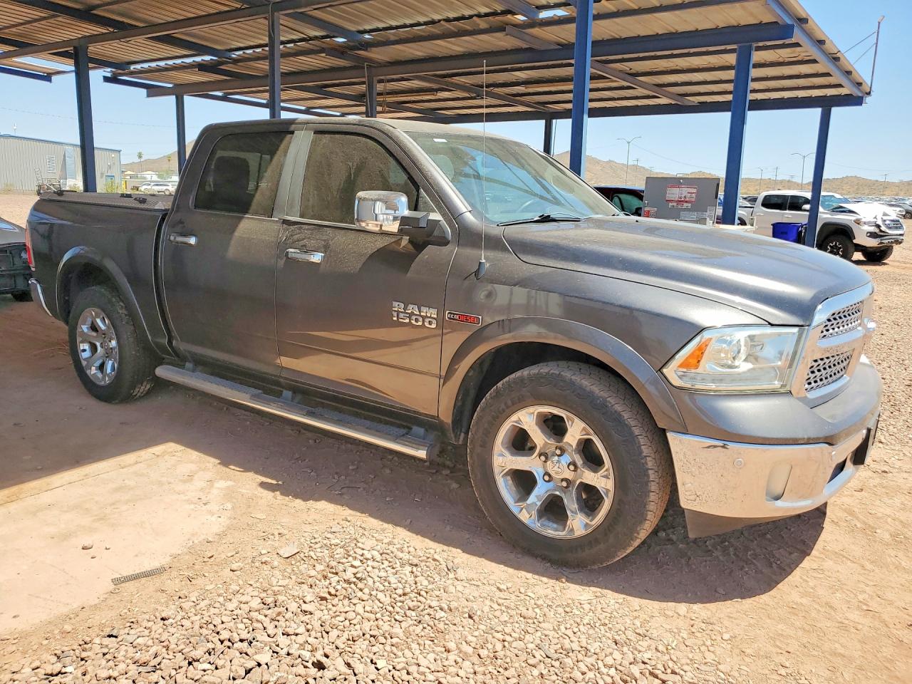 2014 Ram 1500 Laramie Gray vin: 1C6RR6NM4ES474810
