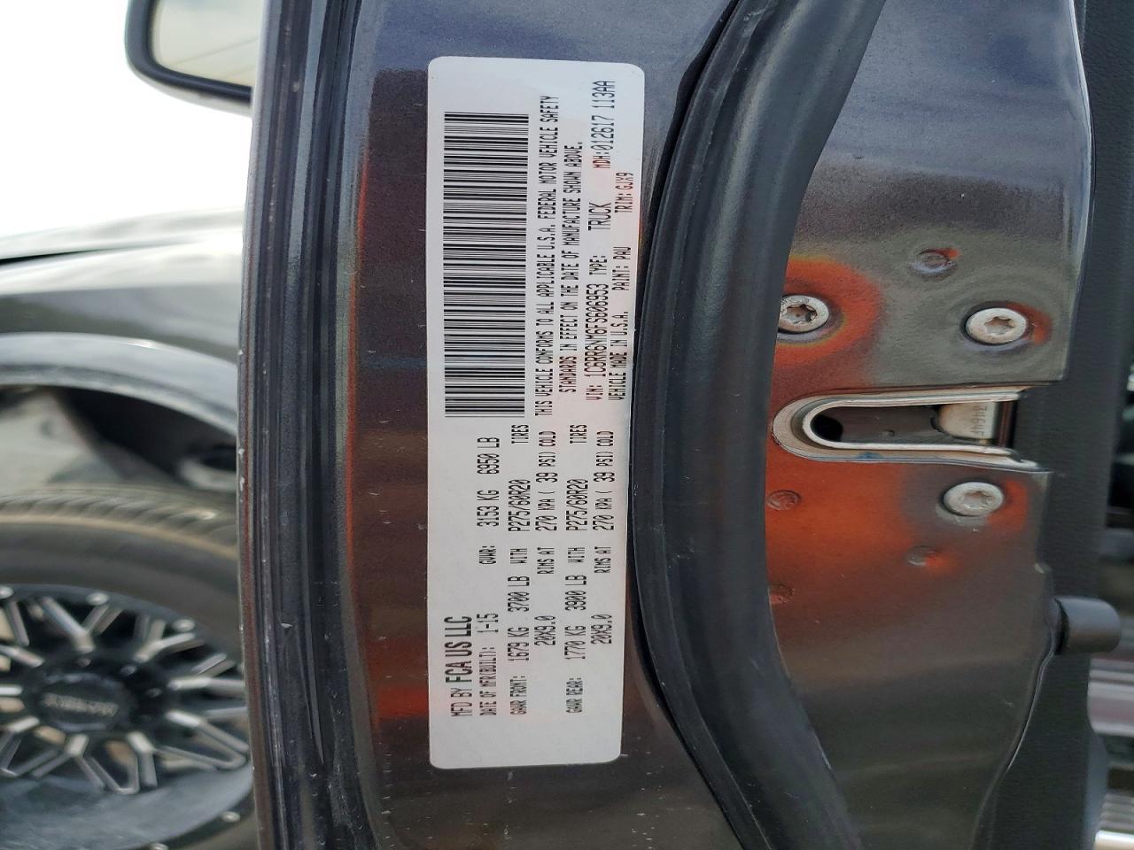 2015 Ram 1500 Laramie Gray vin: 1C6RR6NM6FS606953