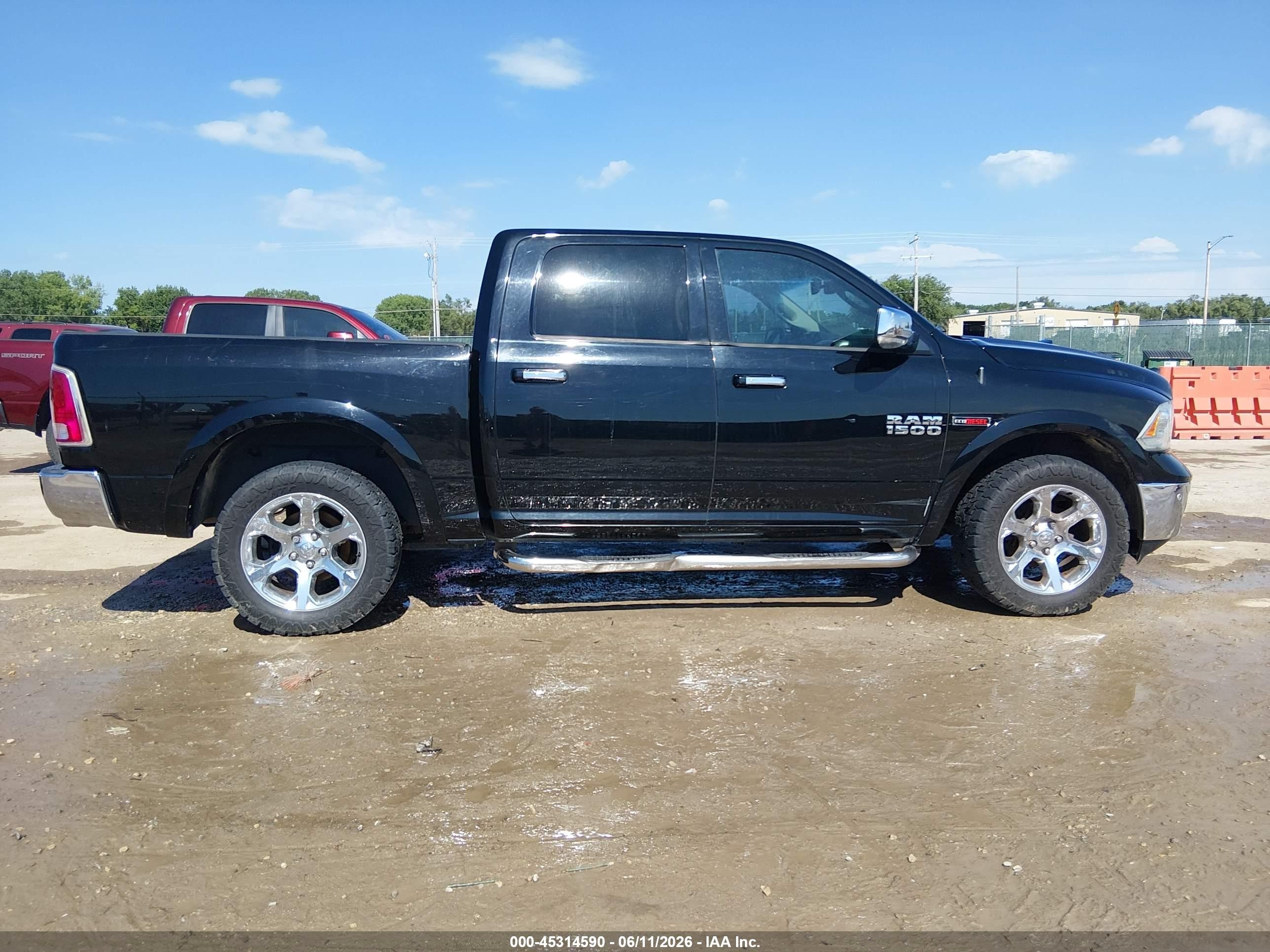 2014 Ram 1500 Laramie Black vin: 1C6RR6NM7ES474770