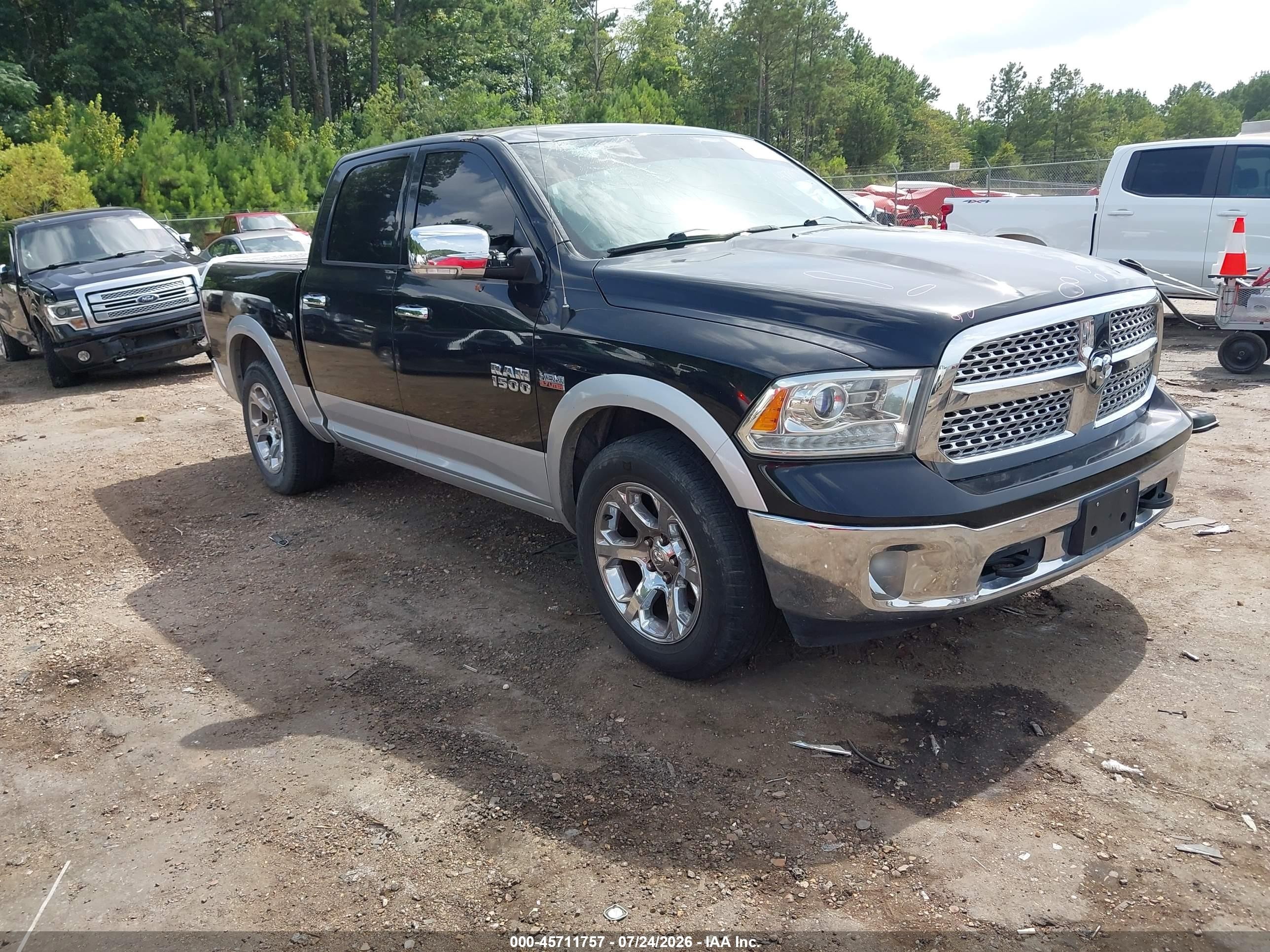 2014 Ram 1500 Laramie Black vin: 1C6RR6NT0ES449071