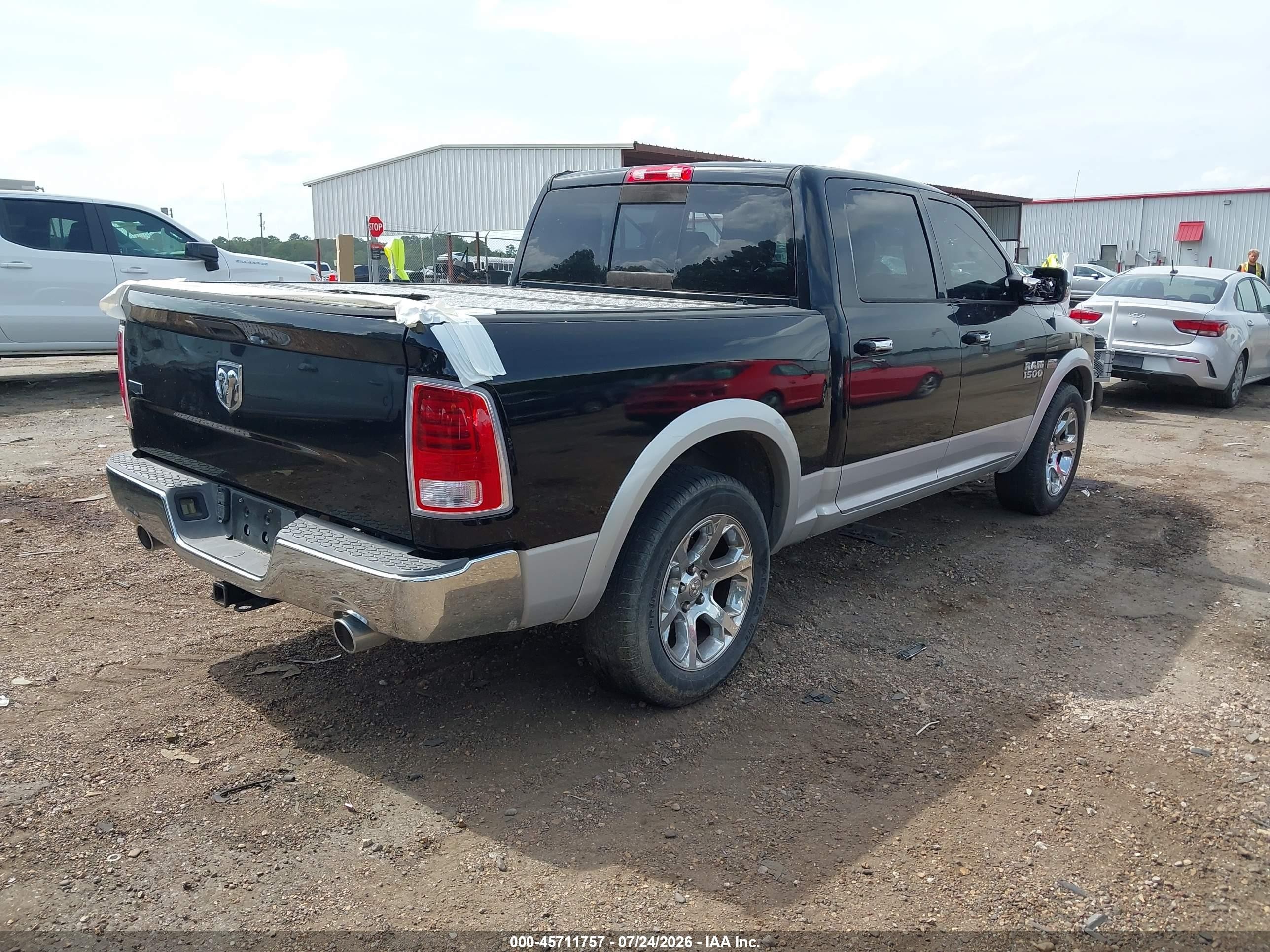 2014 Ram 1500 Laramie Black vin: 1C6RR6NT0ES449071