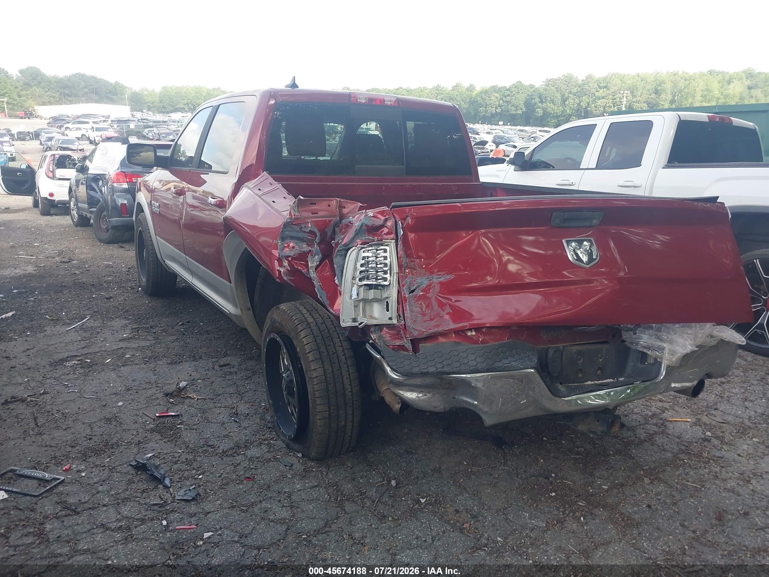2013 Ram 1500 Laramie Maroon vin: 1C6RR6NT2DS680195