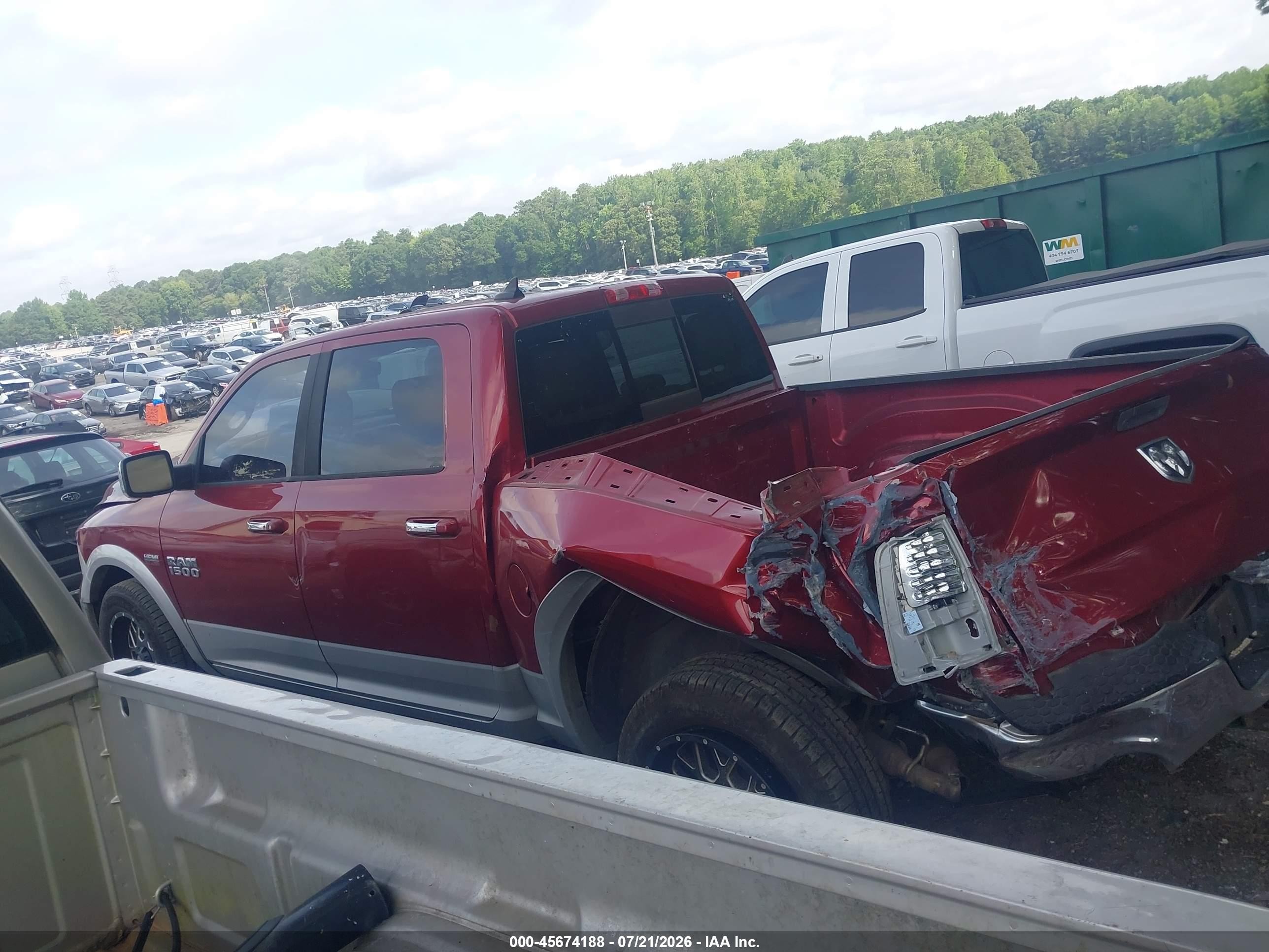 2013 Ram 1500 Laramie Maroon vin: 1C6RR6NT2DS680195