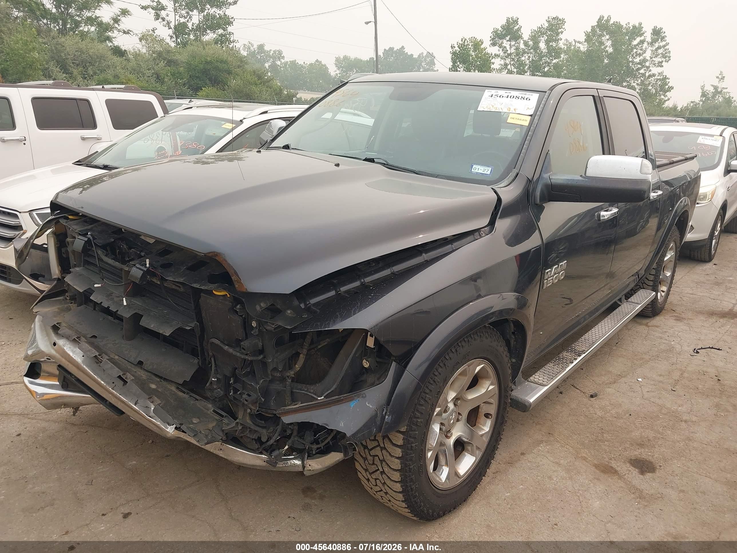 2014 Ram 1500 Laramie Blue vin: 1C6RR6NT2ES258736