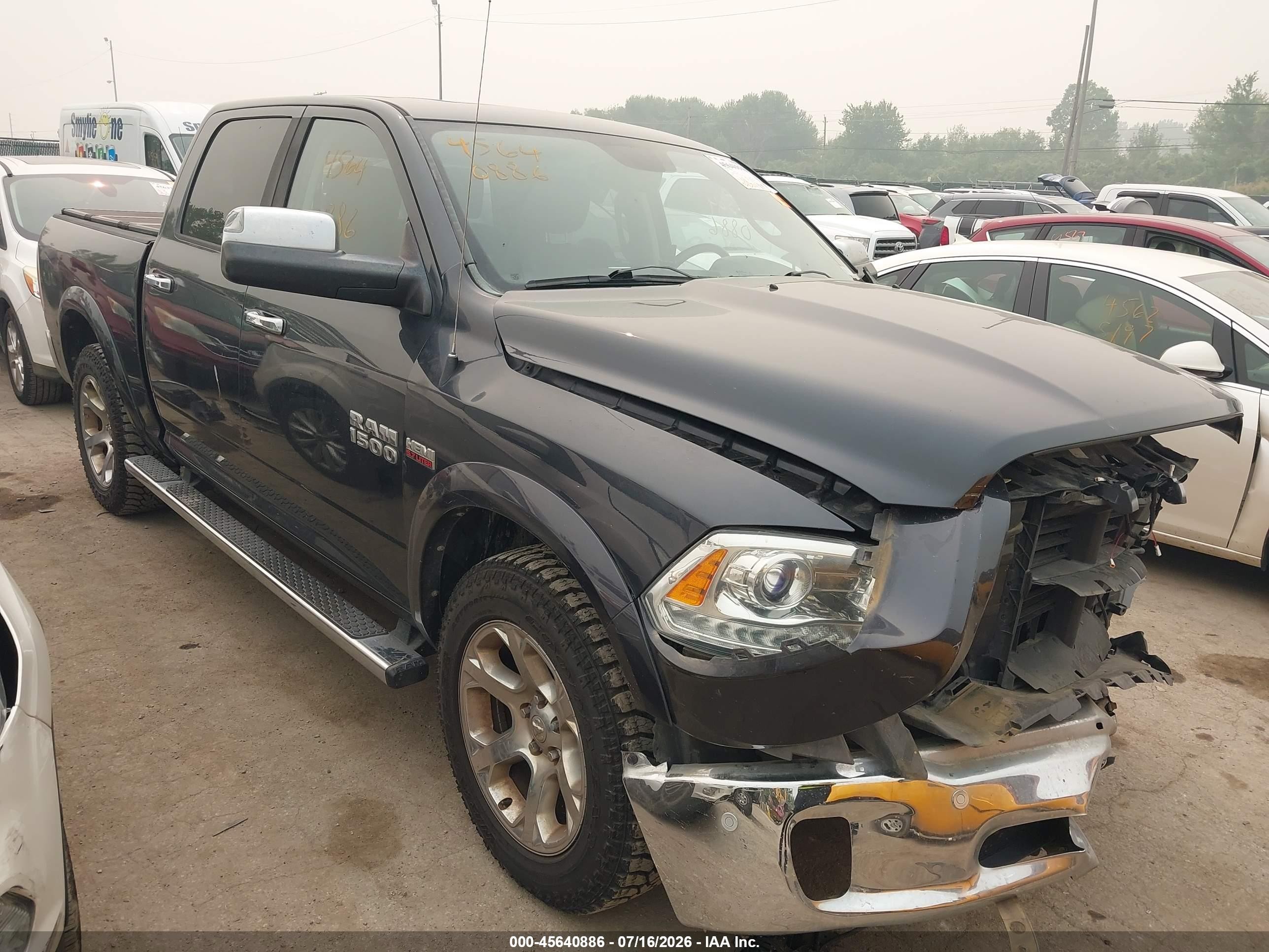 2014 Ram 1500 Laramie Blue vin: 1C6RR6NT2ES258736