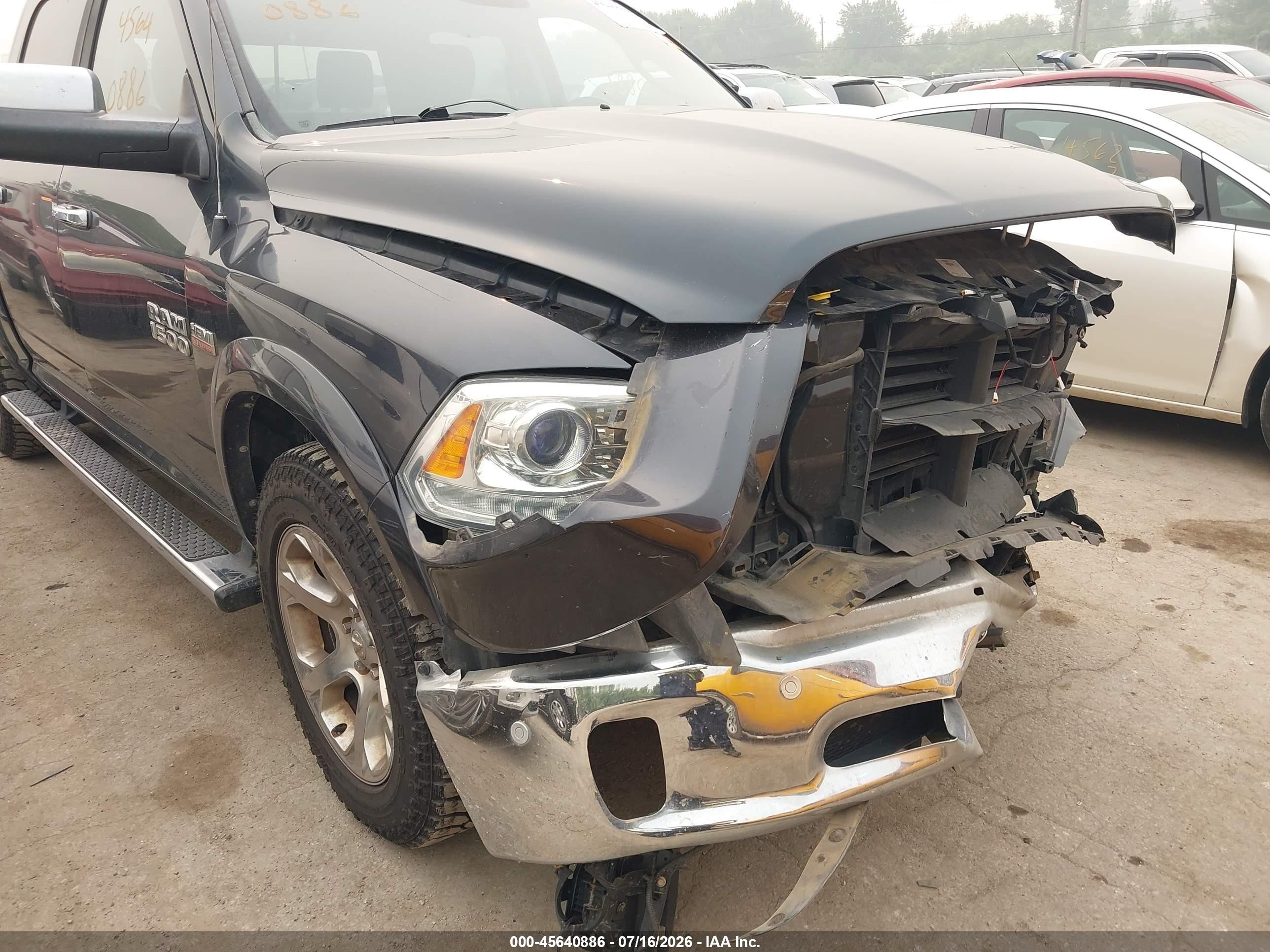 2014 Ram 1500 Laramie Blue vin: 1C6RR6NT2ES258736