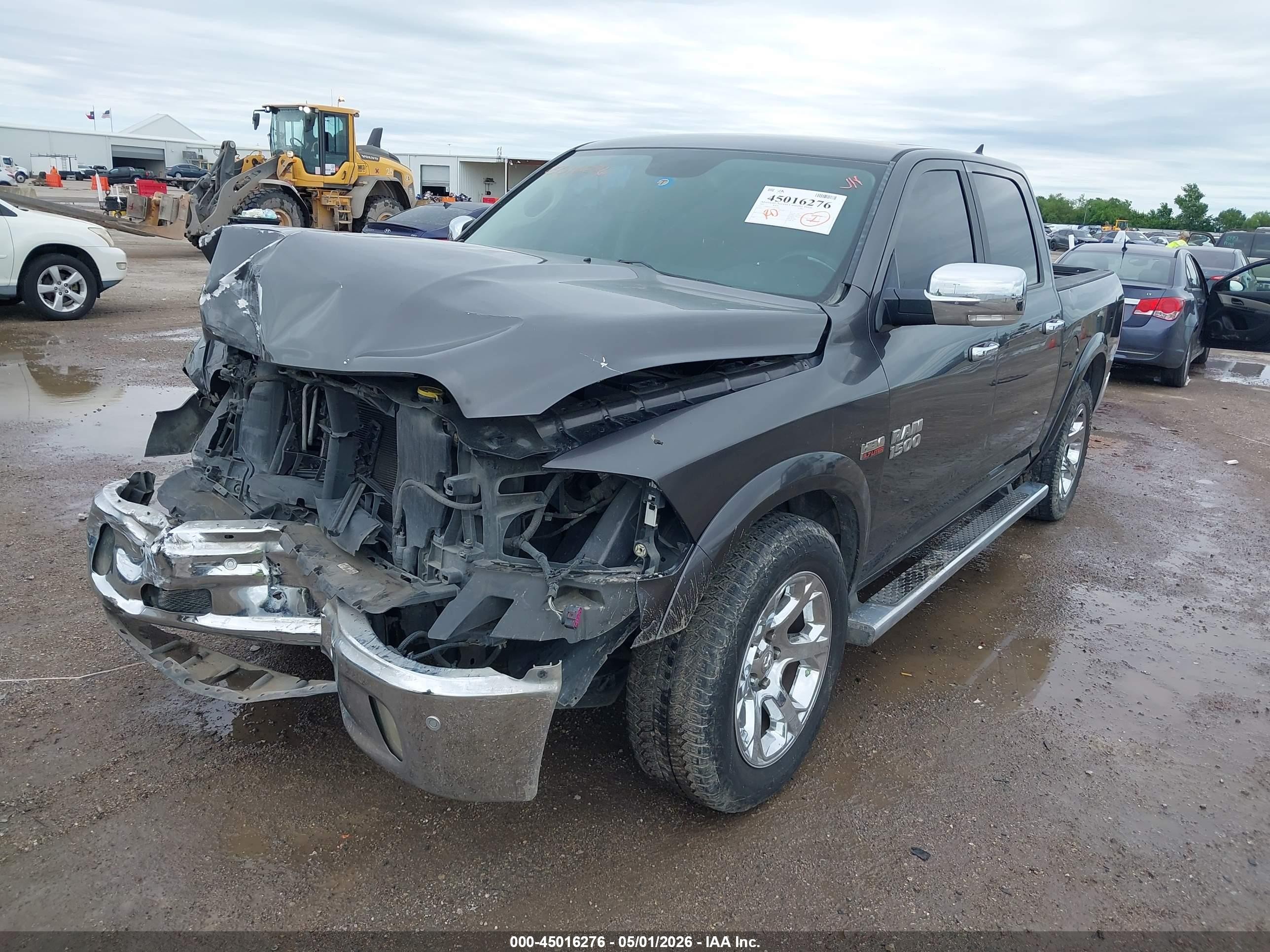 2015 Ram 1500 Laramie Gray vin: 1C6RR6NT3FS512682
