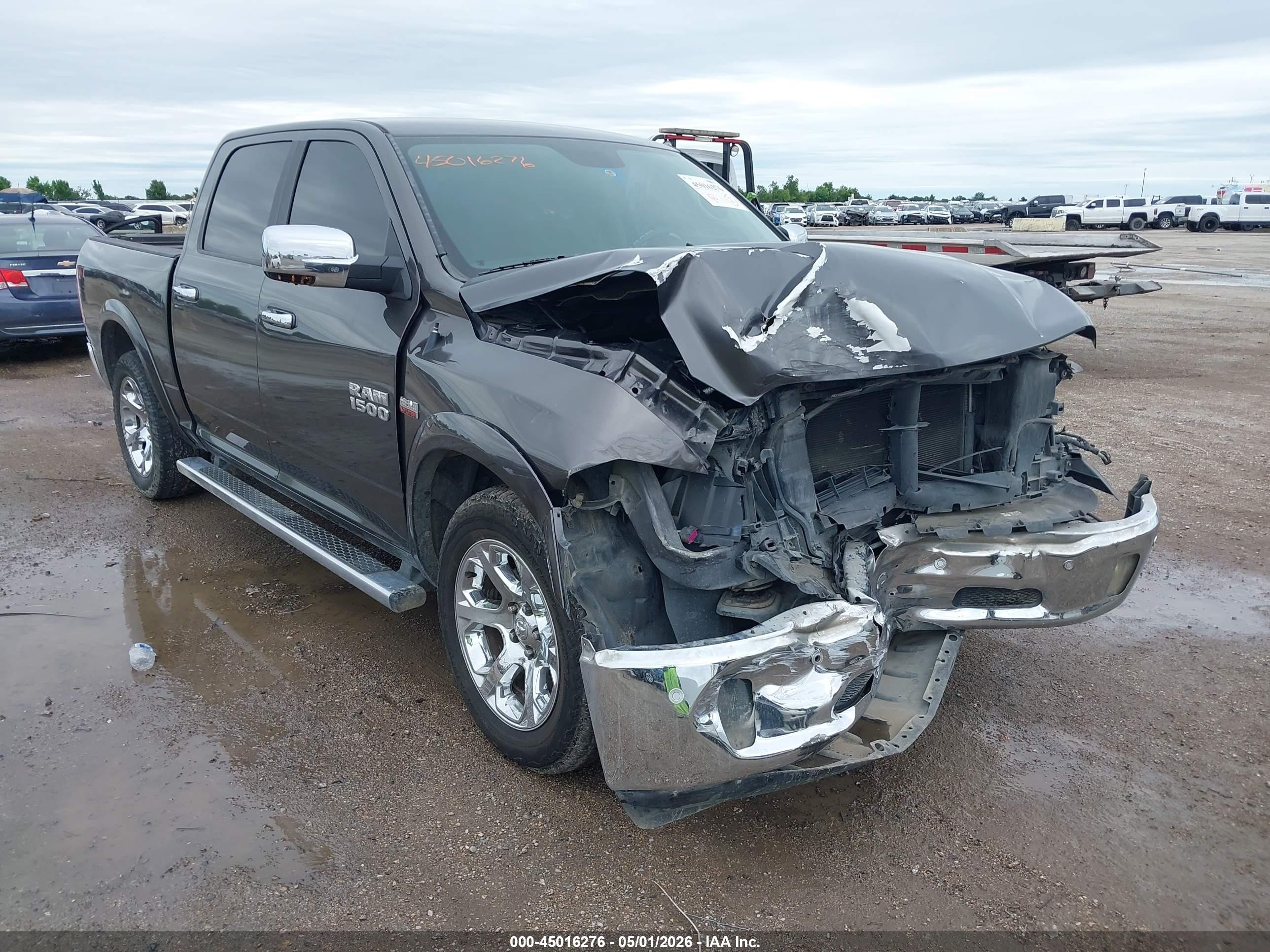 2015 Ram 1500 Laramie Gray vin: 1C6RR6NT3FS512682