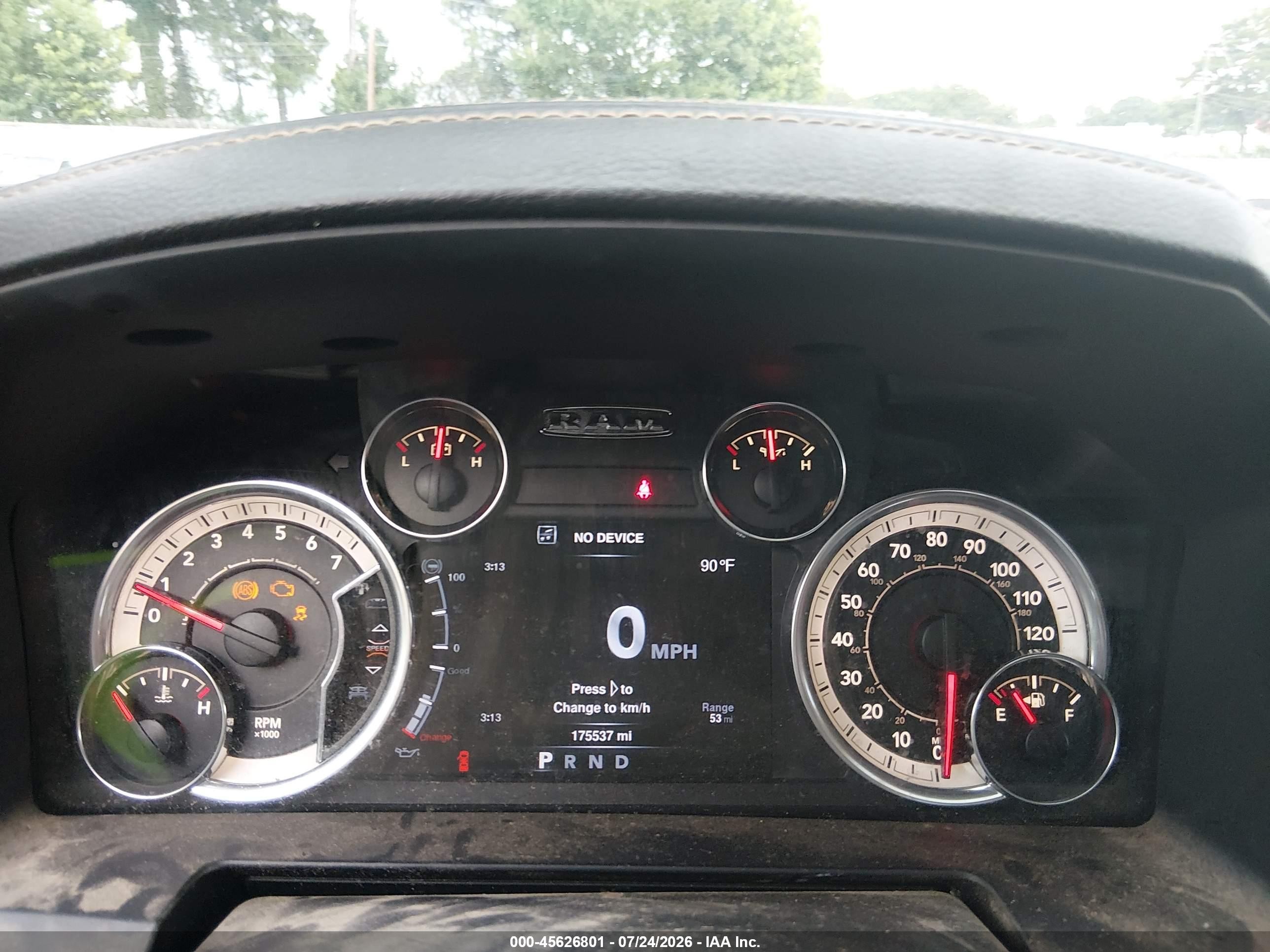 2013 Ram 1500 Laramie Red vin: 1C6RR6NT4DS511957