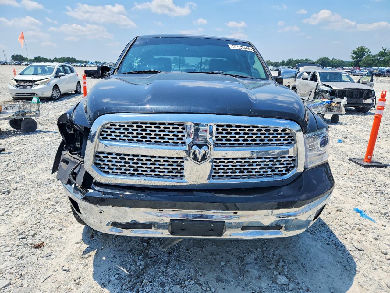 2015 Ram 1500 Laramie Black vin: 1C6RR6NT8FS634647