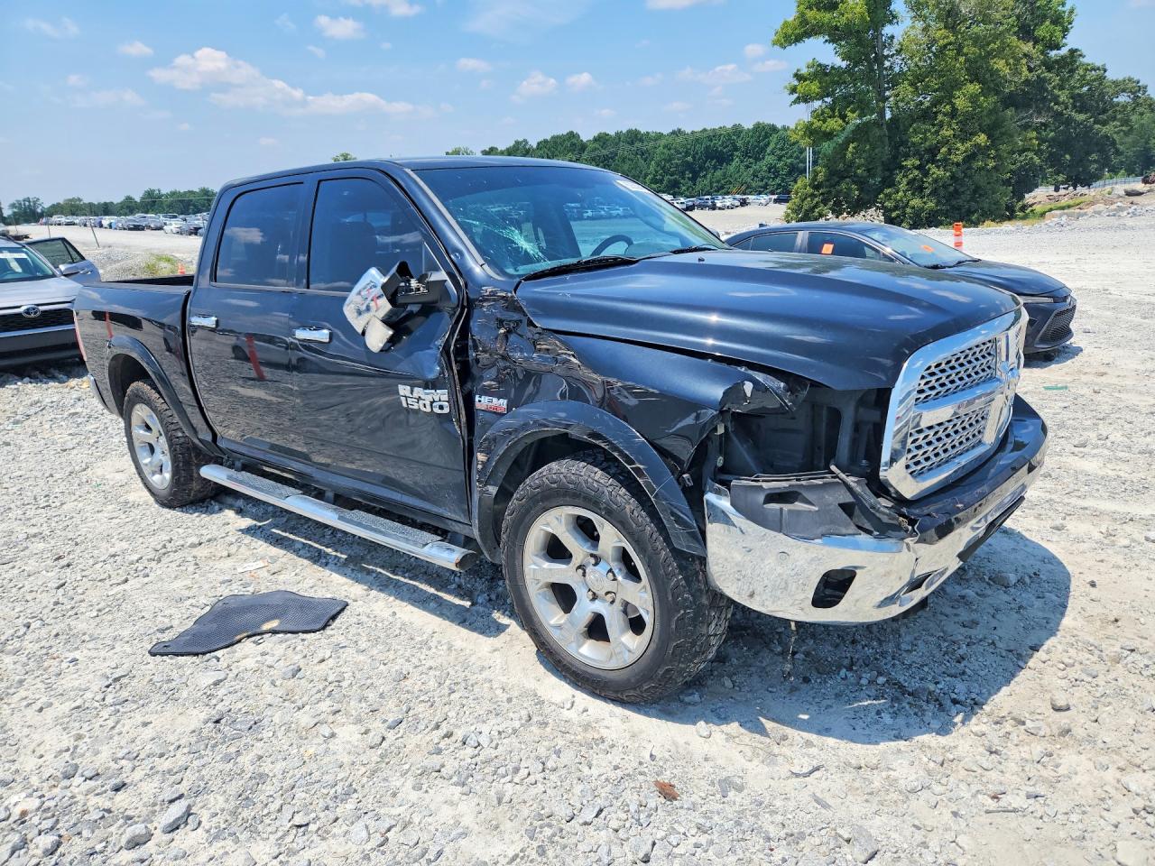 2015 Ram 1500 Laramie Black vin: 1C6RR6NT8FS634647