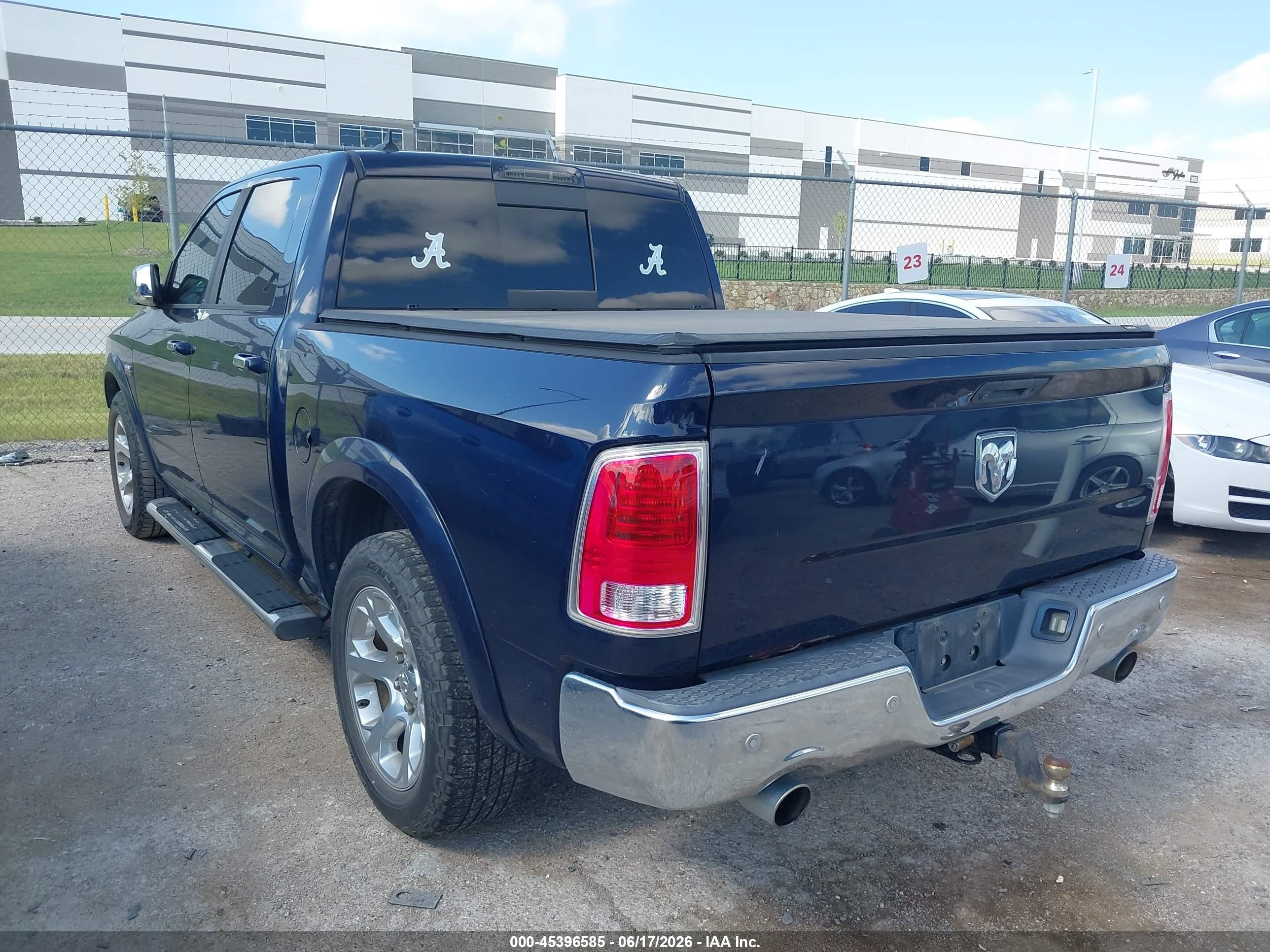 2014 Ram 1500 Laramie Blue vin: 1C6RR6NT9ES180424