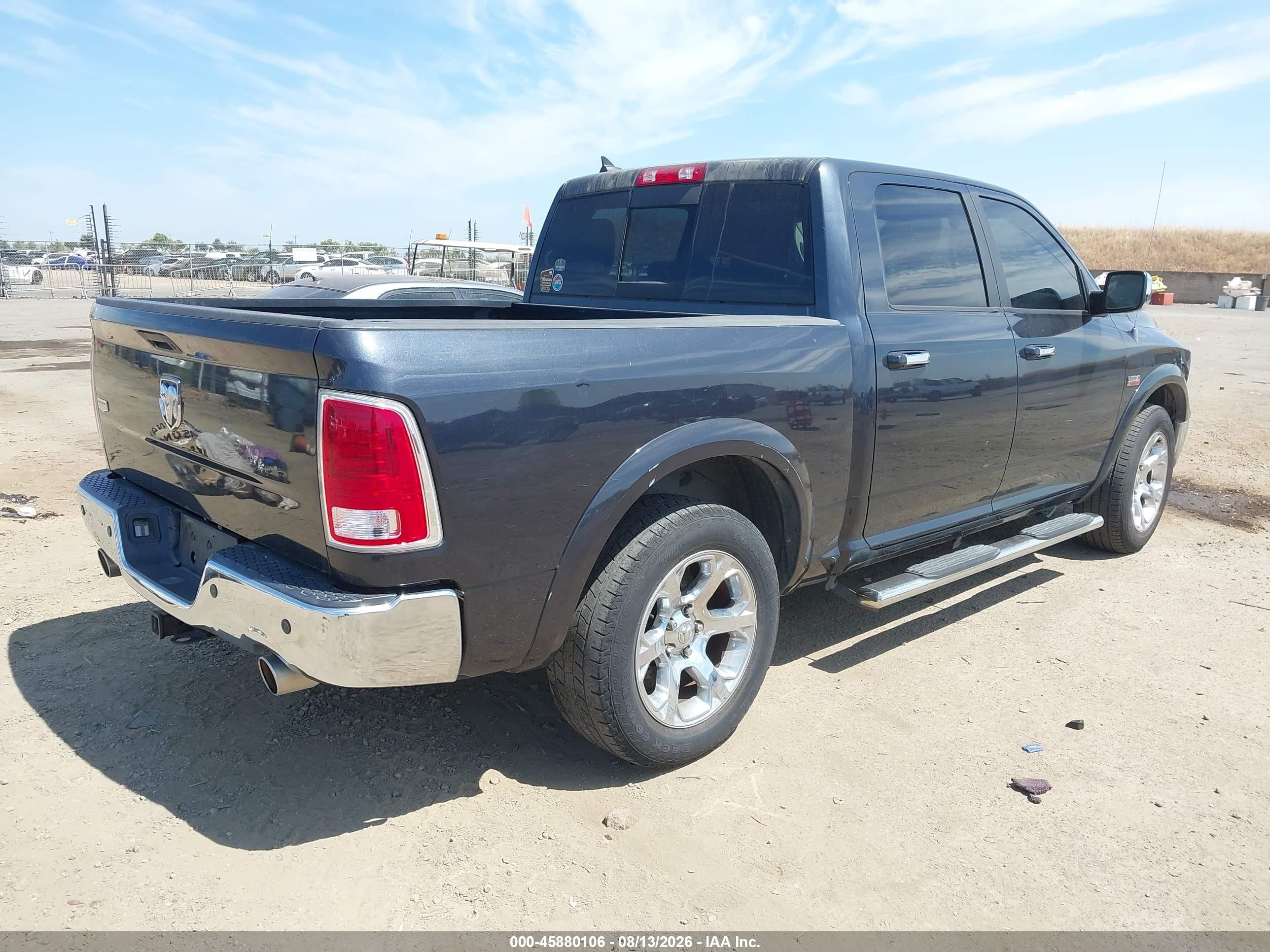 2013 Ram 1500 Laramie Black vin: 1C6RR6NTXDS684768