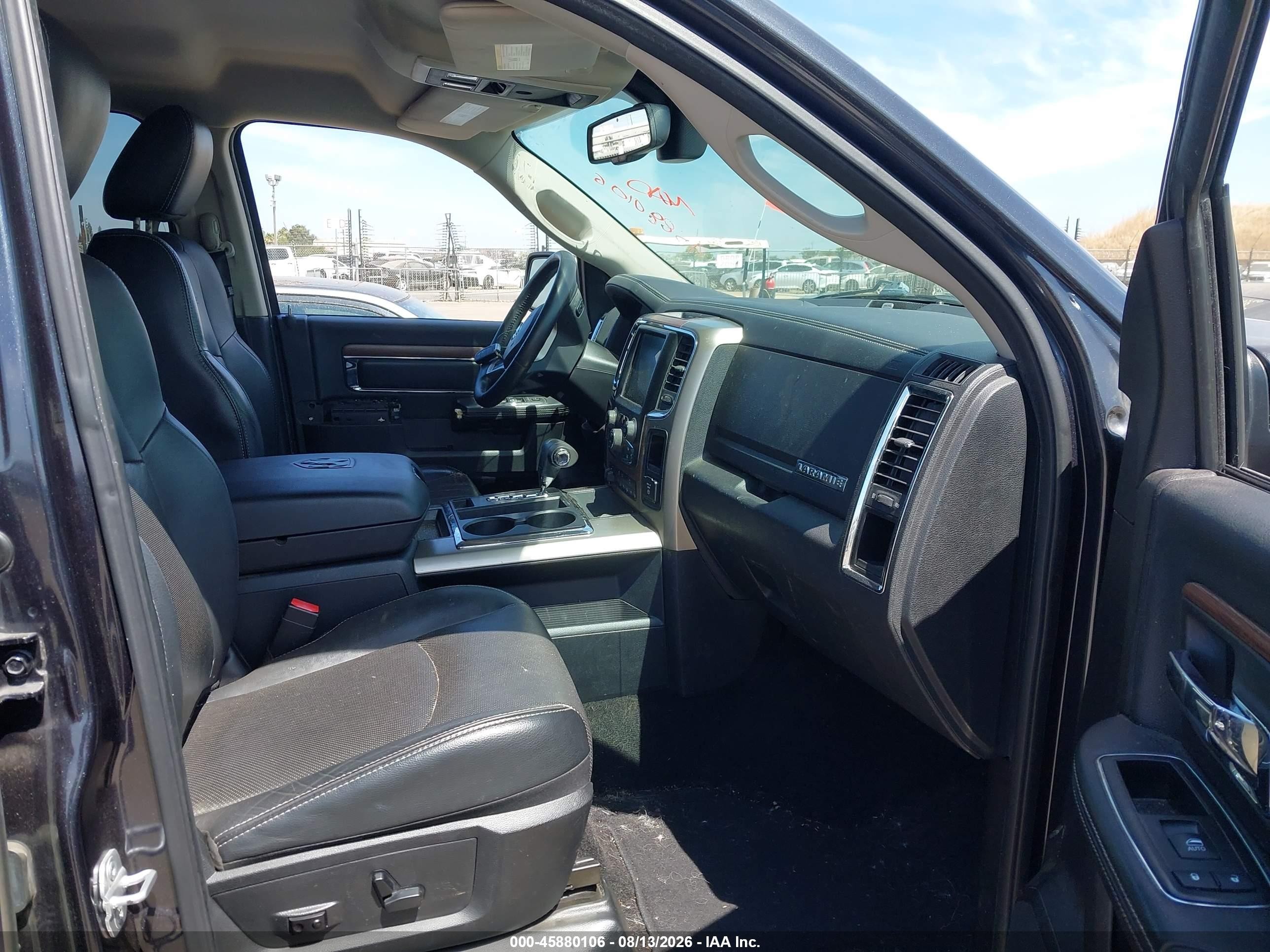 2013 Ram 1500 Laramie Black vin: 1C6RR6NTXDS684768
