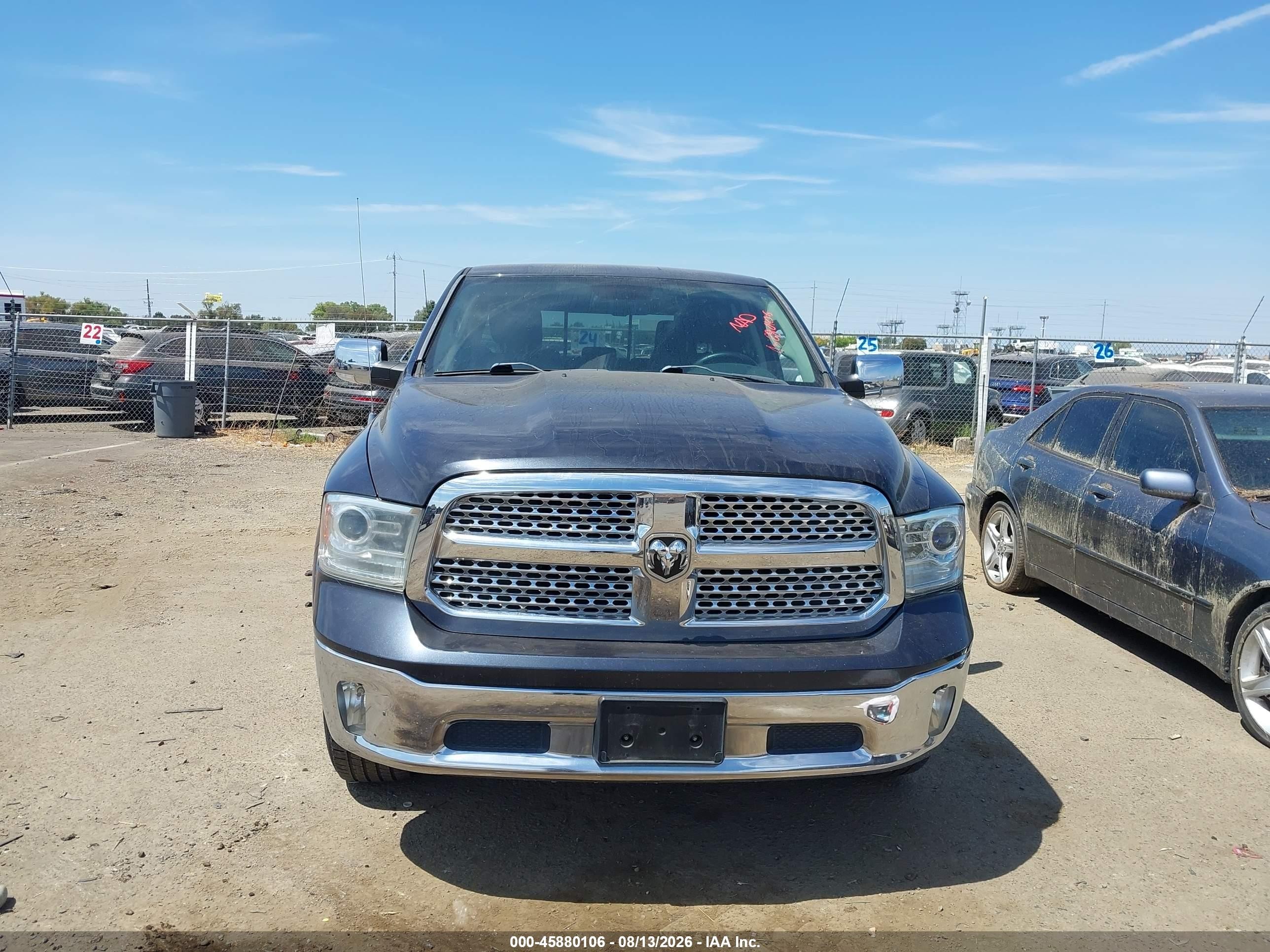 2013 Ram 1500 Laramie Black vin: 1C6RR6NTXDS684768