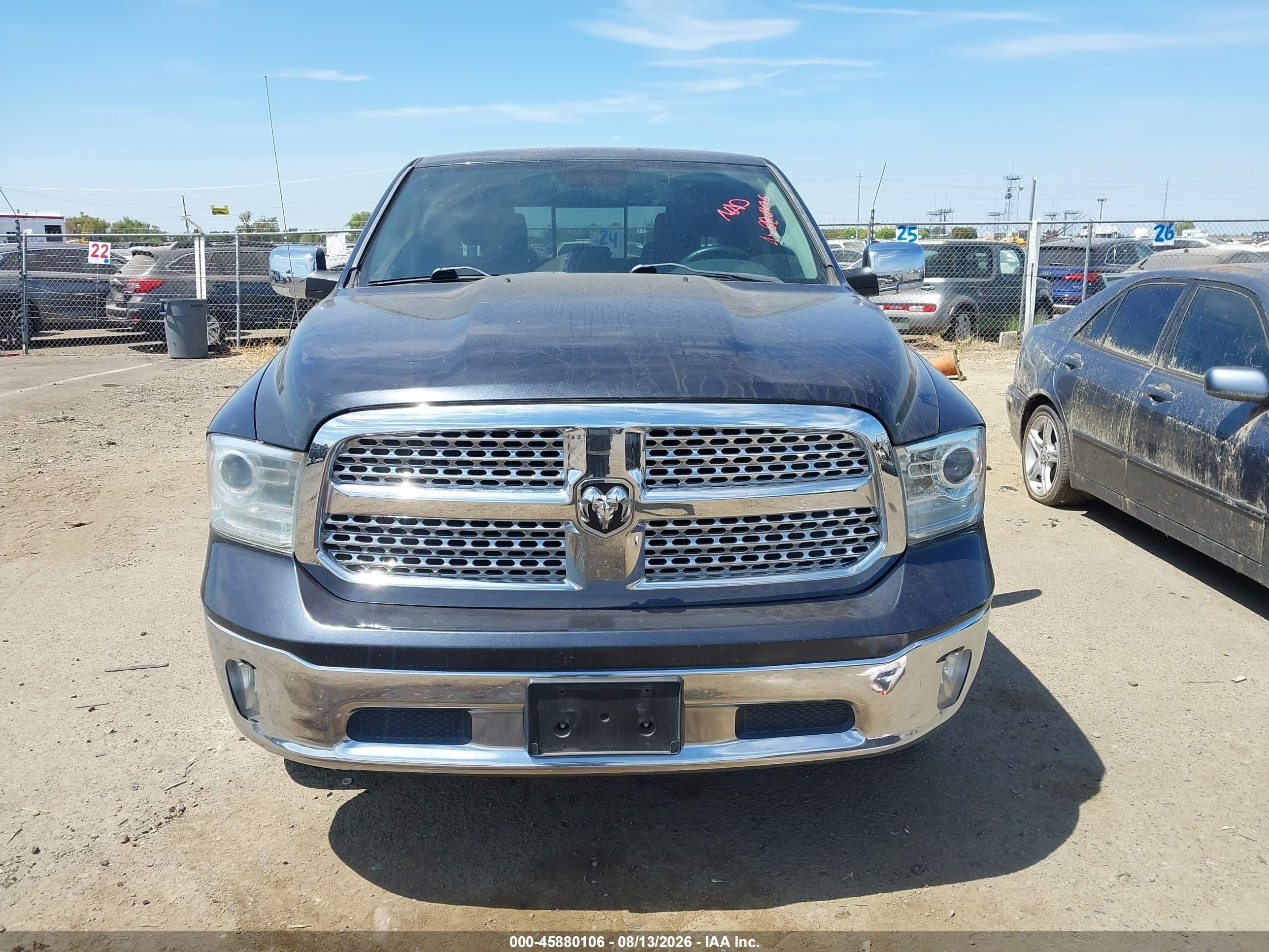 2013 Ram 1500 Laramie Black vin: 1C6RR6NTXDS684768