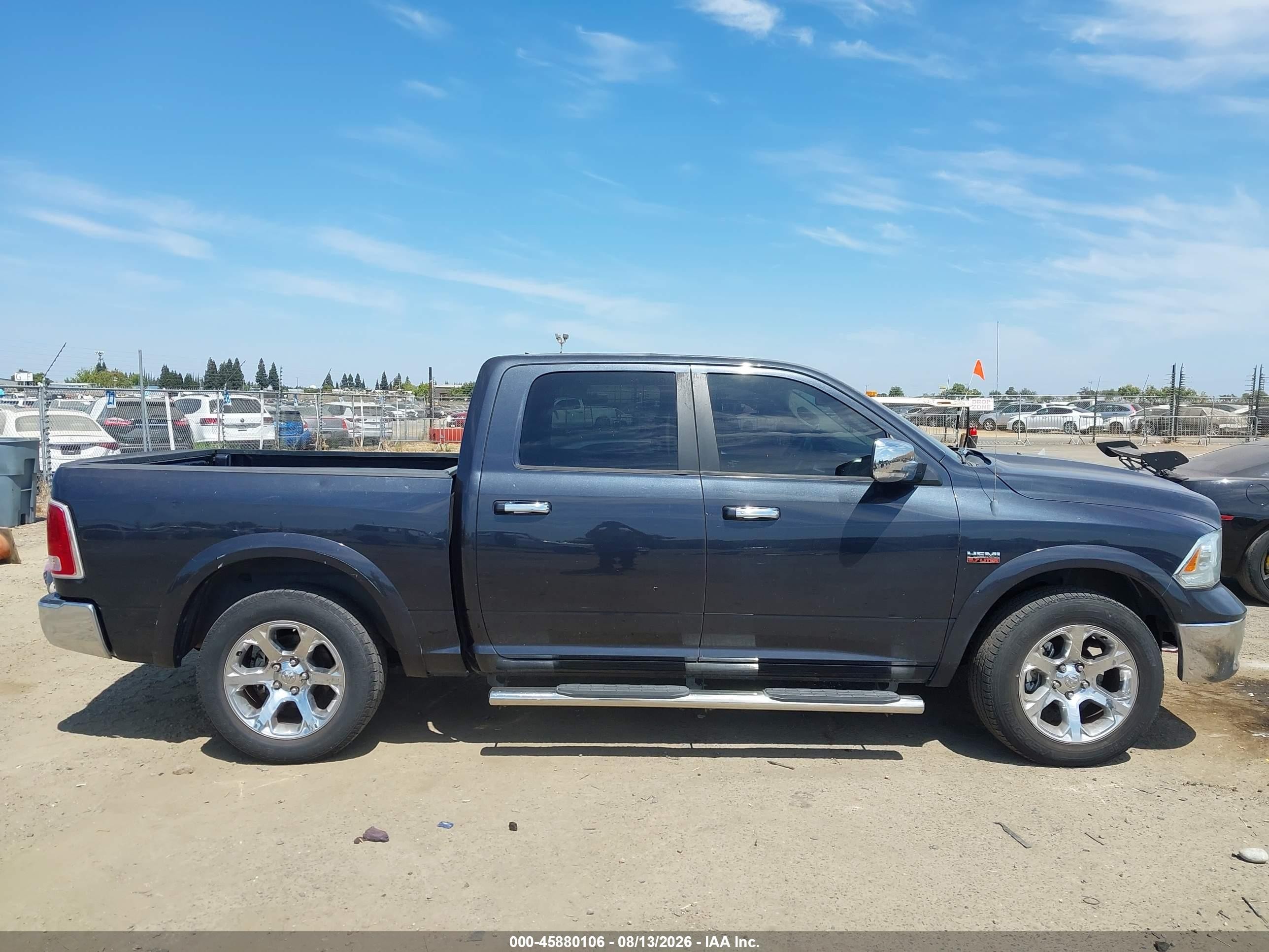 2013 Ram 1500 Laramie Black vin: 1C6RR6NTXDS684768