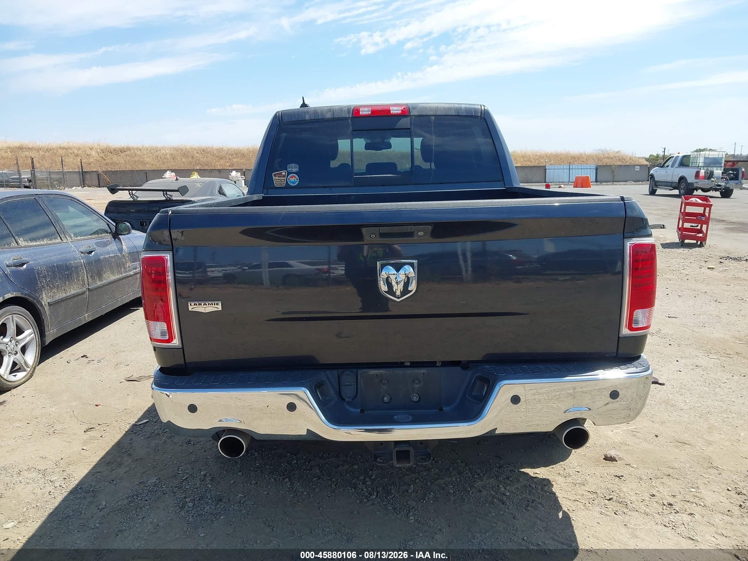 2013 Ram 1500 Laramie Black vin: 1C6RR6NTXDS684768