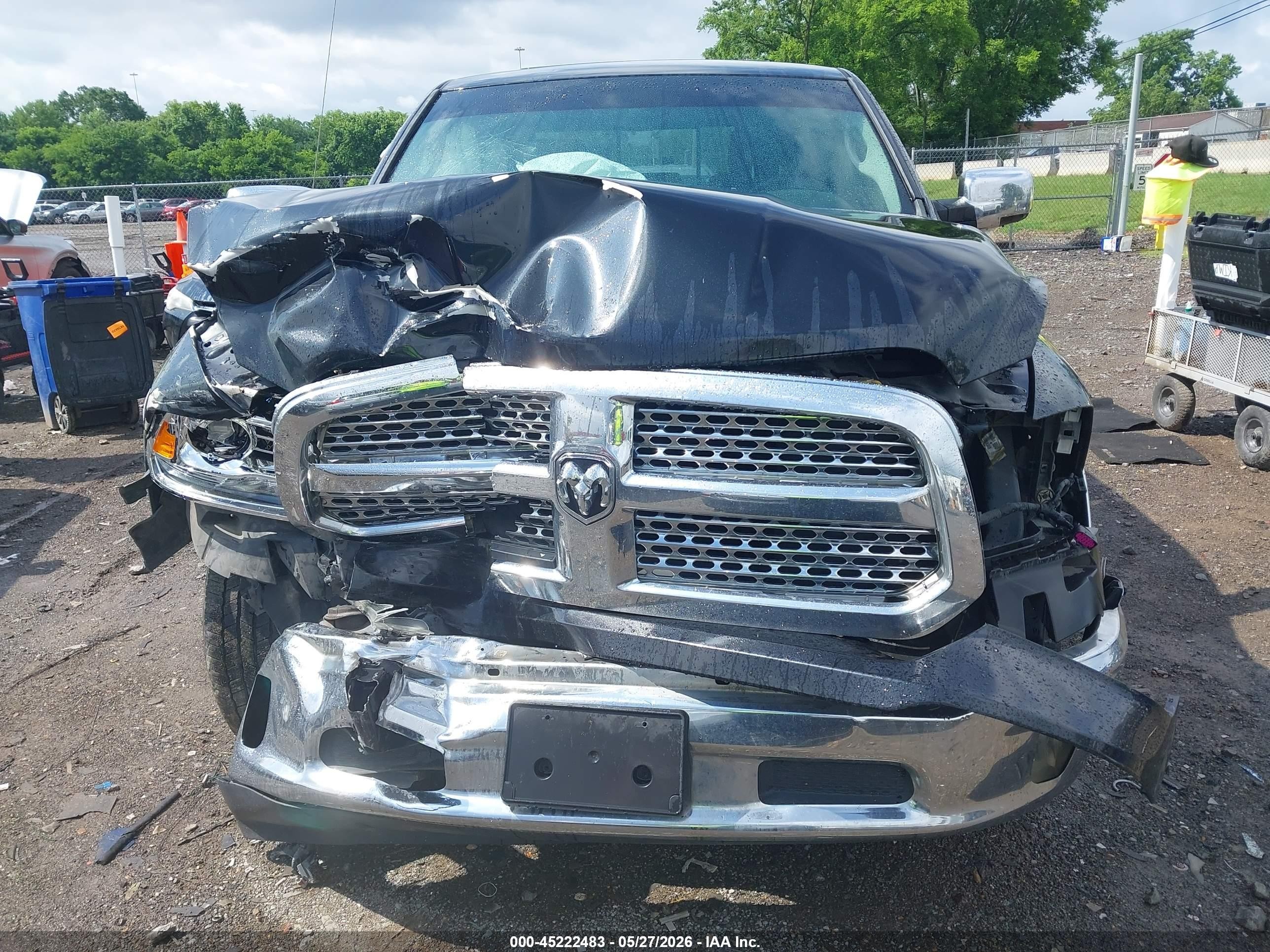 2015 Ram 1500 Laramie Black vin: 1C6RR6NTXFS669206