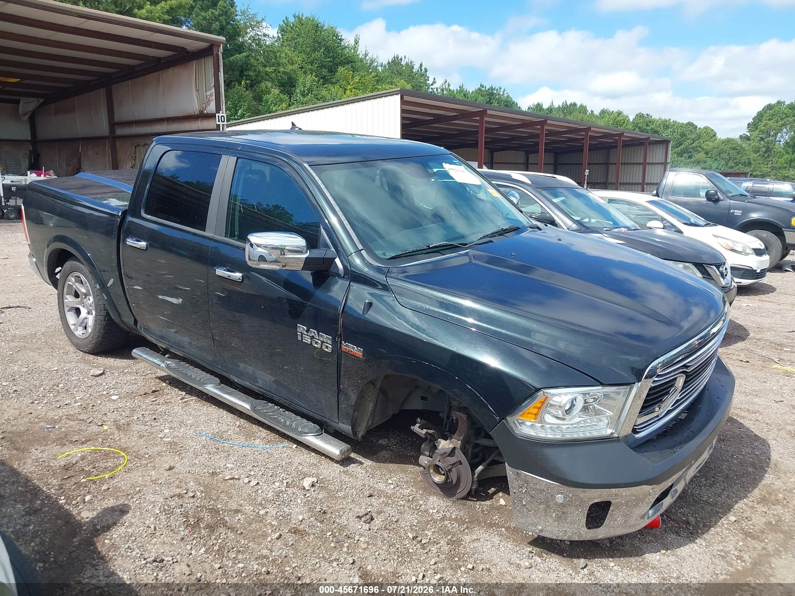 2015 Ram 1500 Laramie Black vin: 1C6RR6NTXFS669321