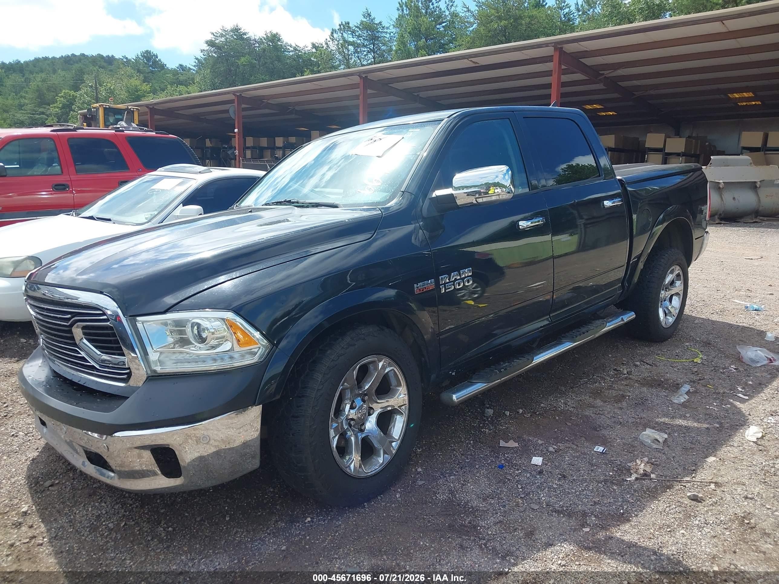 2015 Ram 1500 Laramie Black vin: 1C6RR6NTXFS669321