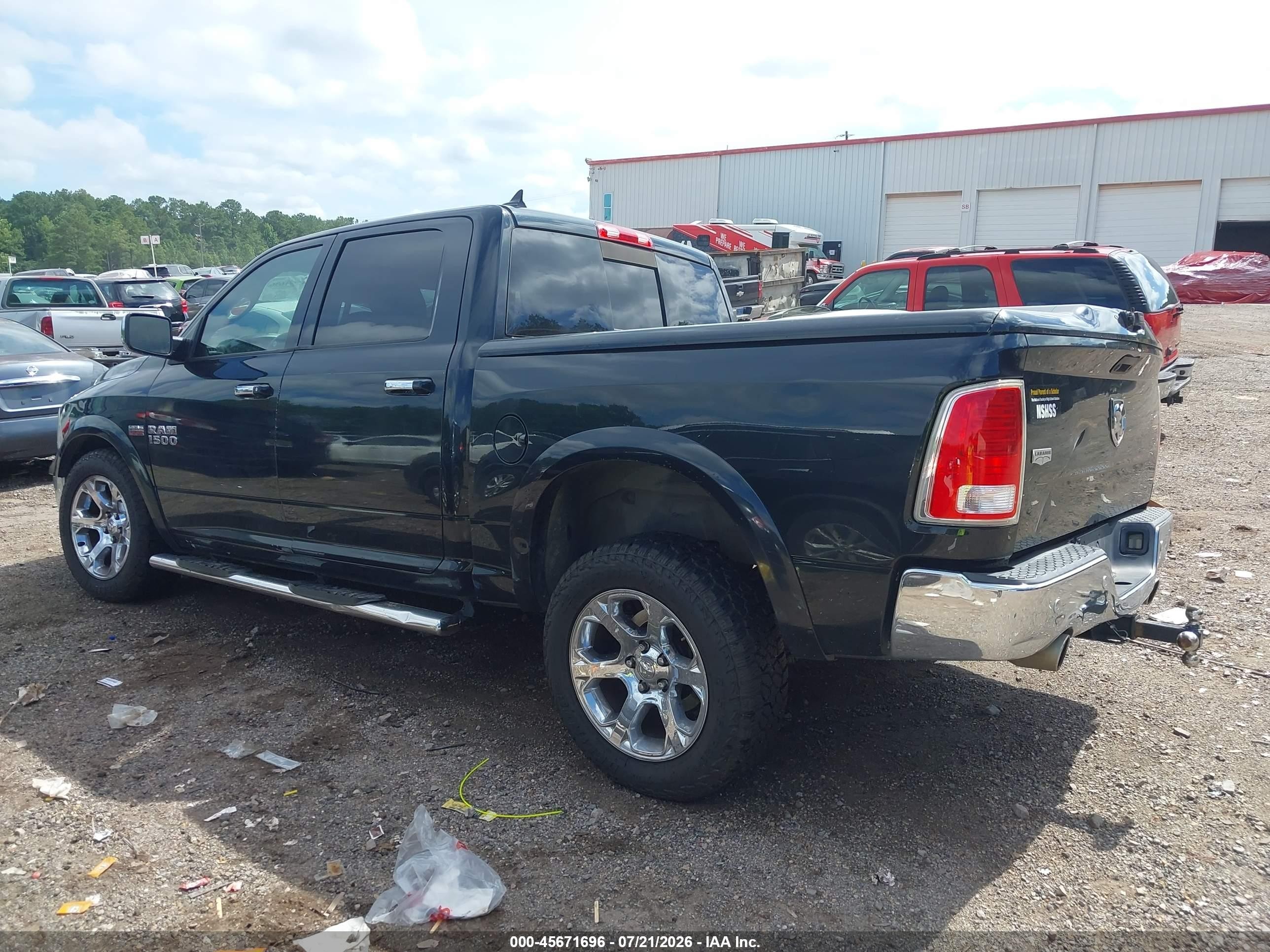 2015 Ram 1500 Laramie Black vin: 1C6RR6NTXFS669321