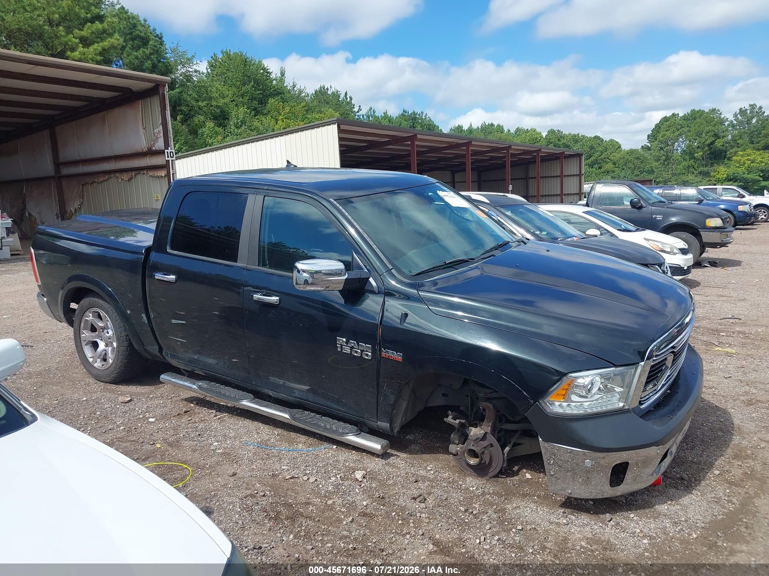 2015 Ram 1500 Laramie Black vin: 1C6RR6NTXFS669321