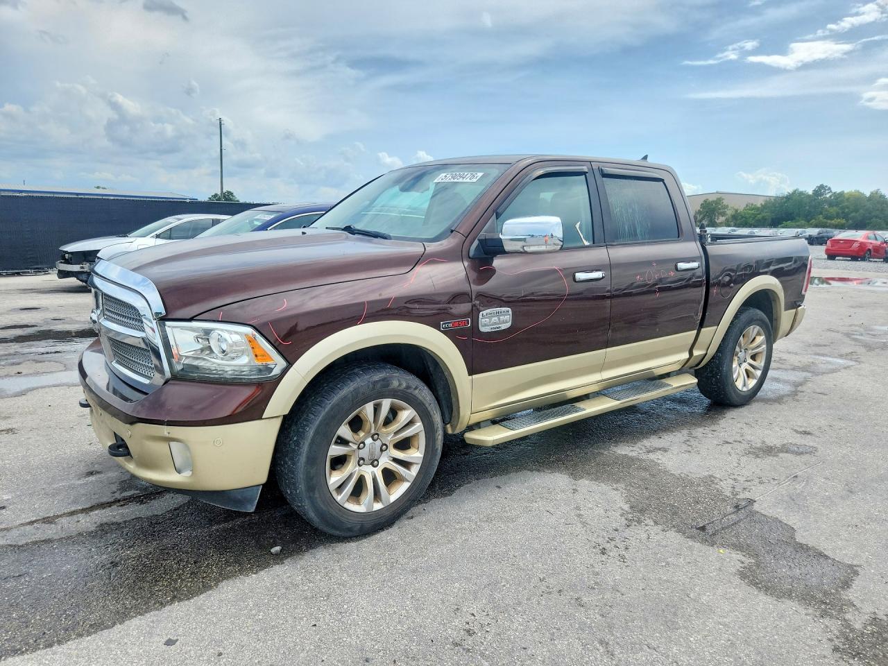 2015 Ram 1500 Longhorn Brown vin: 1C6RR6PM0FS522074