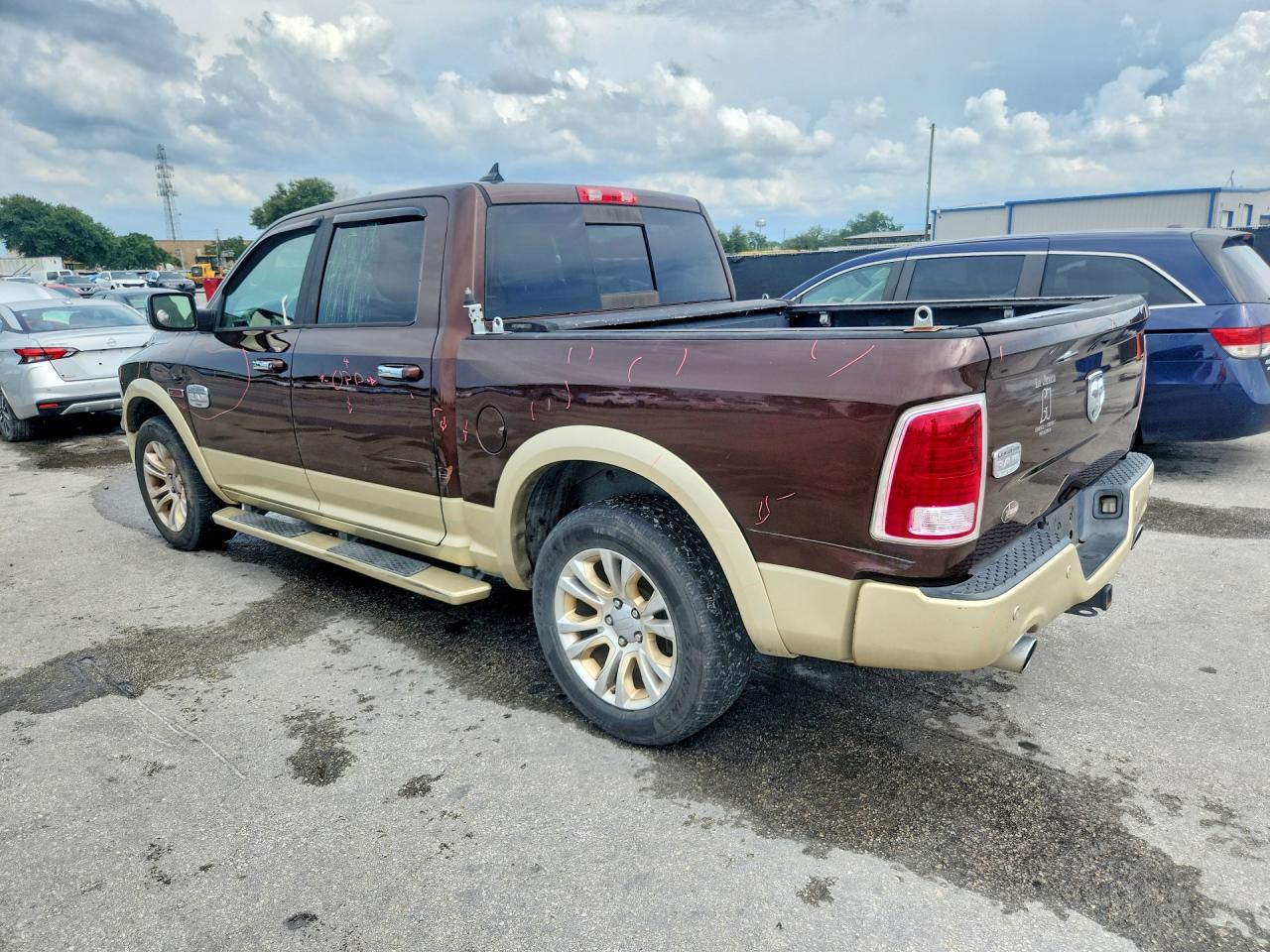 2015 Ram 1500 Longhorn Brown vin: 1C6RR6PM0FS522074
