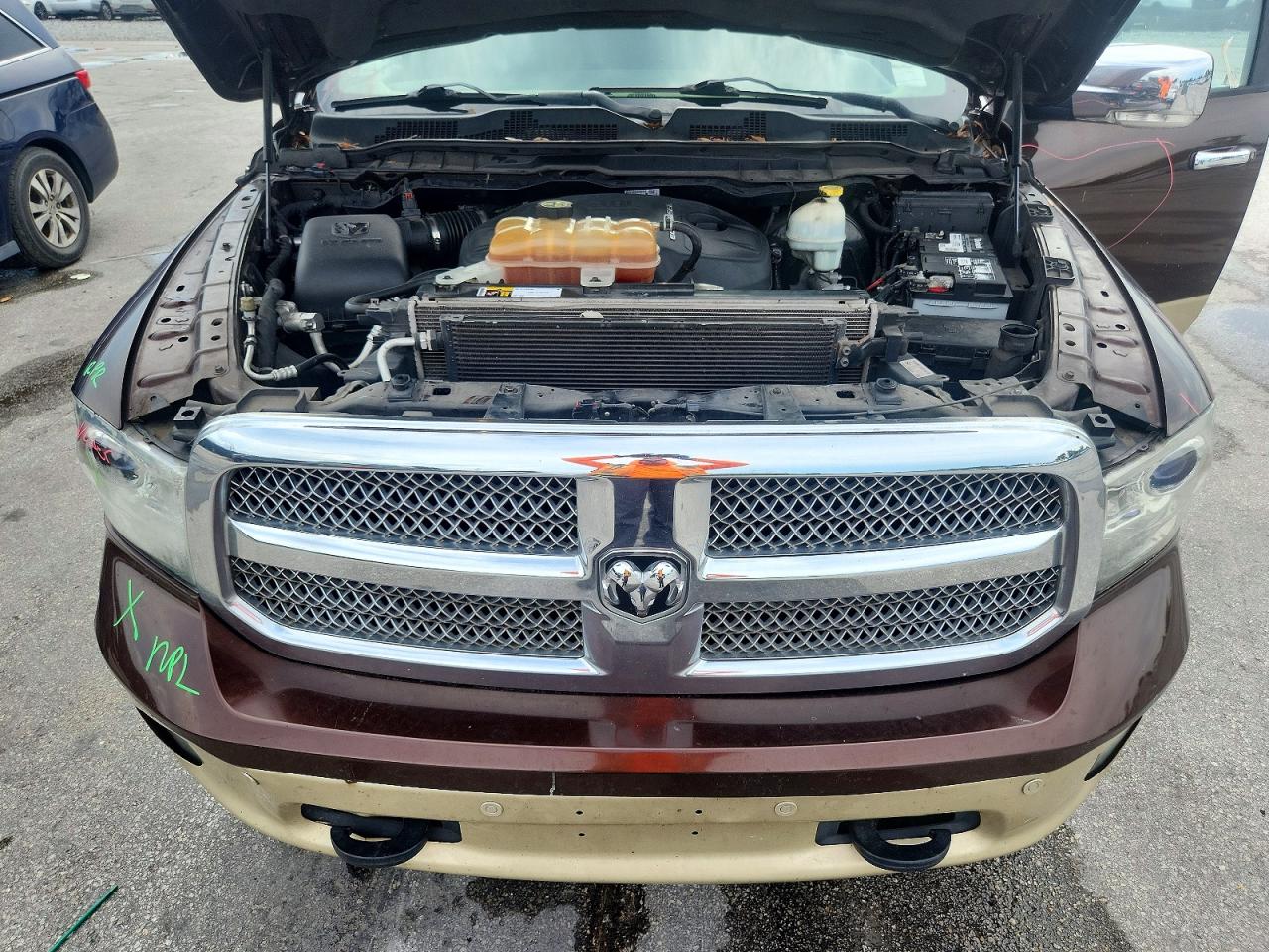 2015 Ram 1500 Longhorn Brown vin: 1C6RR6PM0FS522074