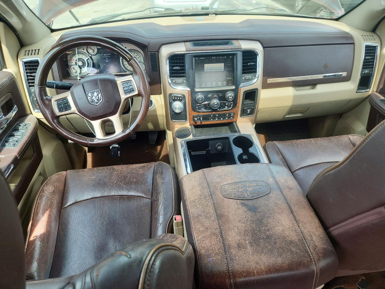 2015 Ram 1500 Longhorn Brown vin: 1C6RR6PM0FS522074