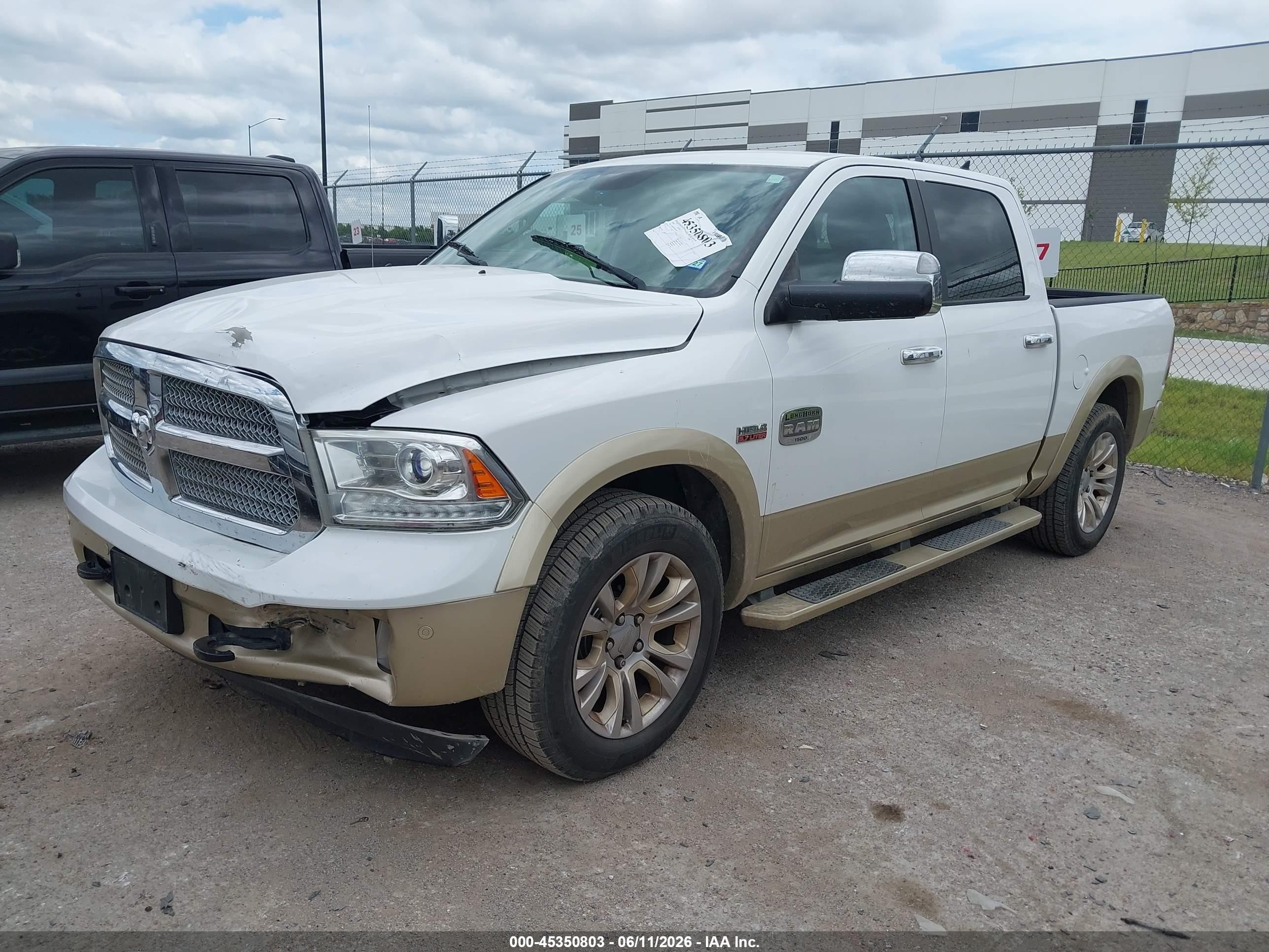 2014 Ram 1500 Longhorn White vin: 1C6RR6PT0ES184312
