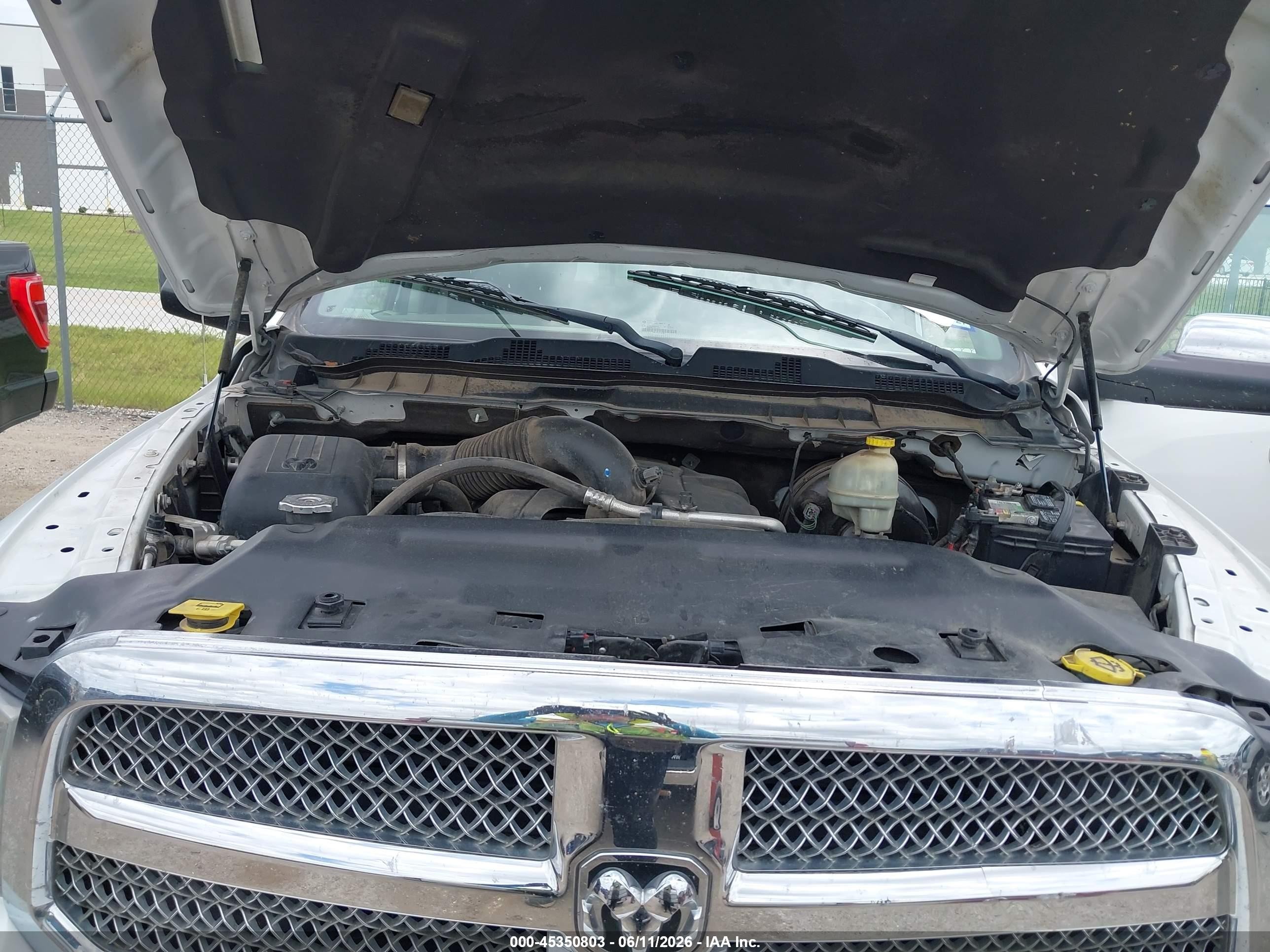 2014 Ram 1500 Longhorn White vin: 1C6RR6PT0ES184312