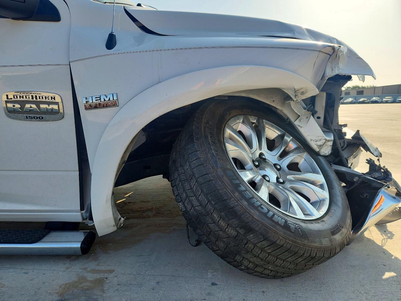 2015 Ram 1500 Longhorn White vin: 1C6RR6PT0FS676226