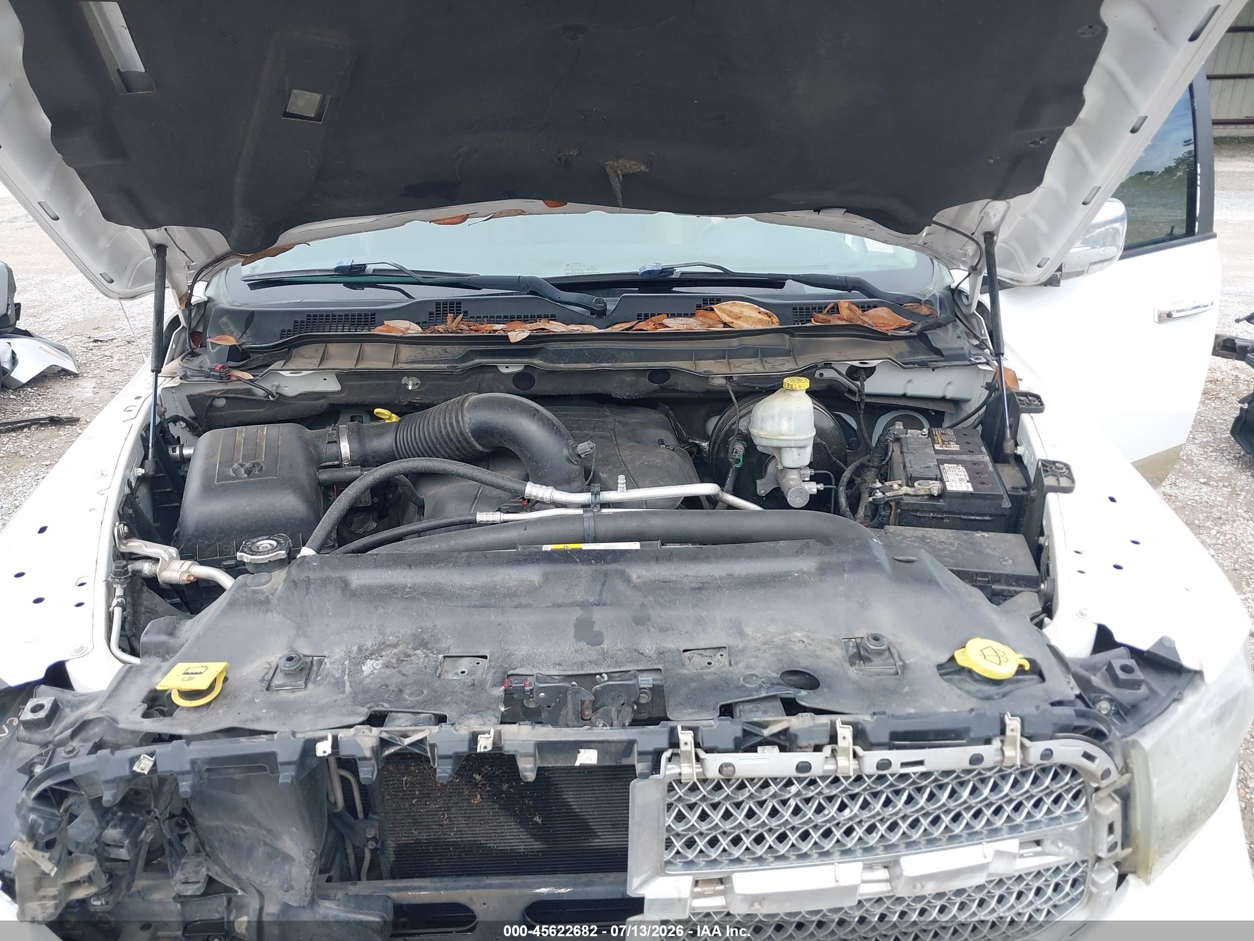 2013 Ram 1500 Laramie Longhorn Edition Белый vin: 1C6RR6PT1DS551622