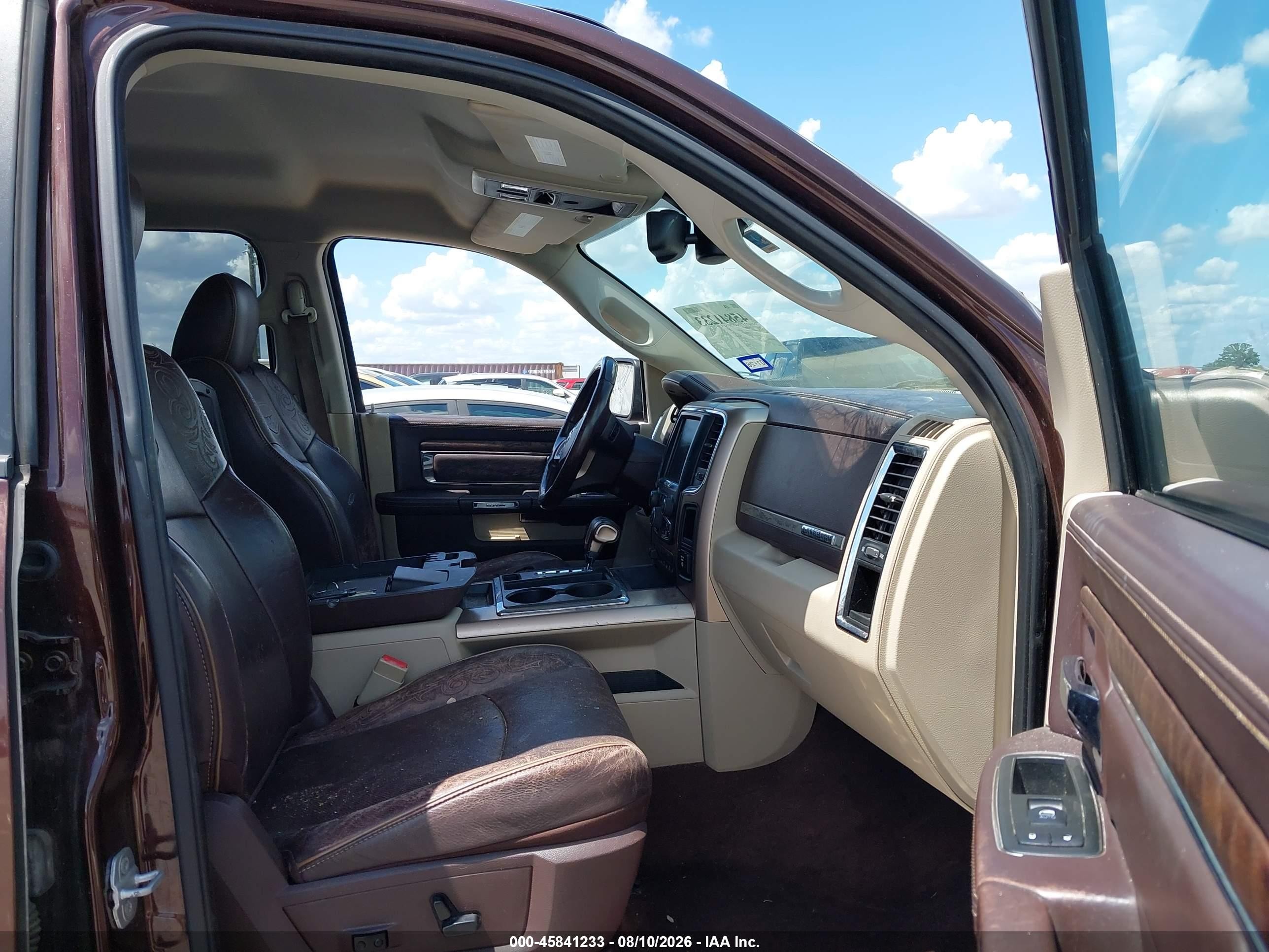 2013 Ram 1500 Laramie Longhorn Edition Brown vin: 1C6RR6PT1DS578318