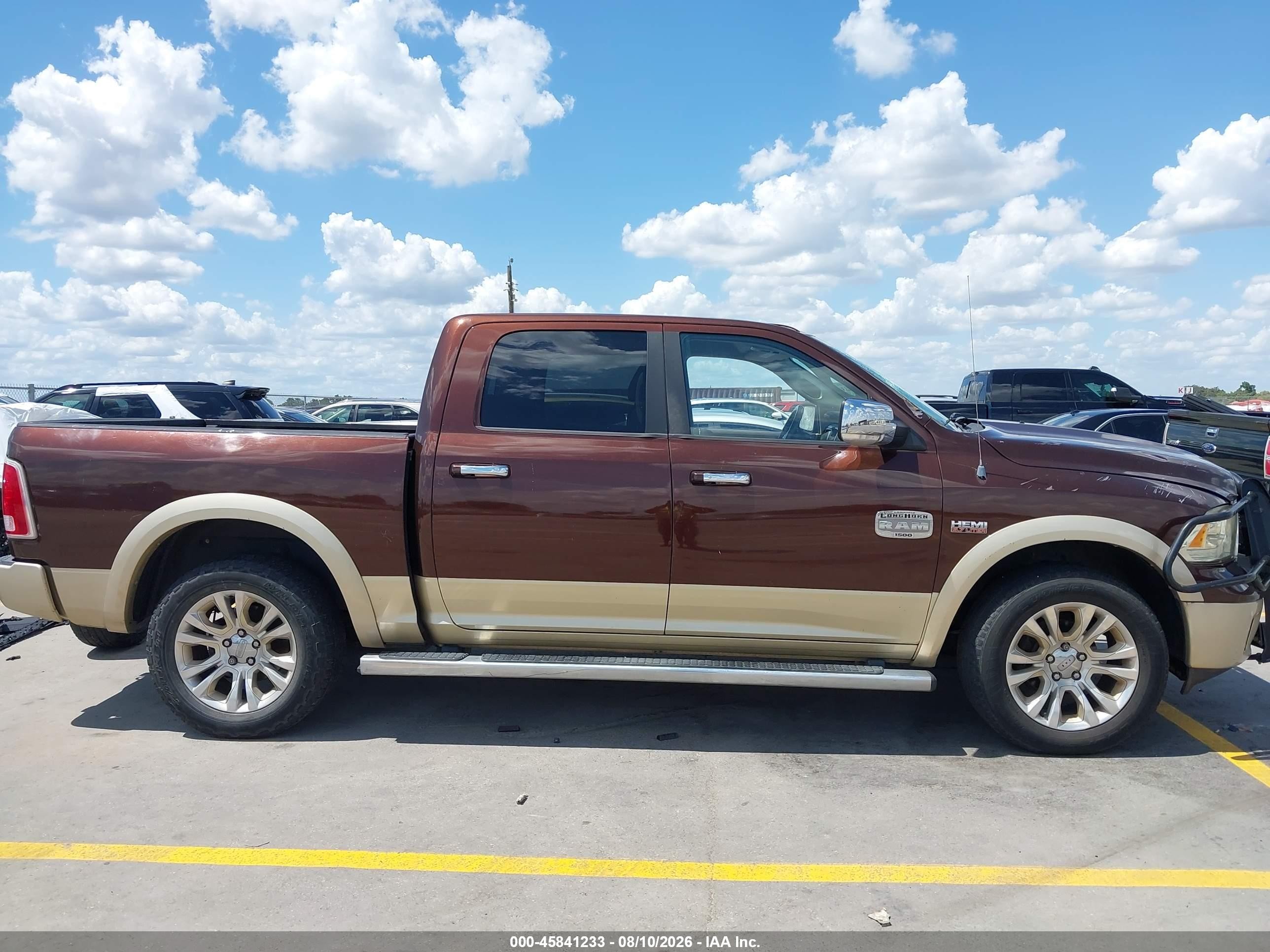 2013 Ram 1500 Laramie Longhorn Edition Brown vin: 1C6RR6PT1DS578318