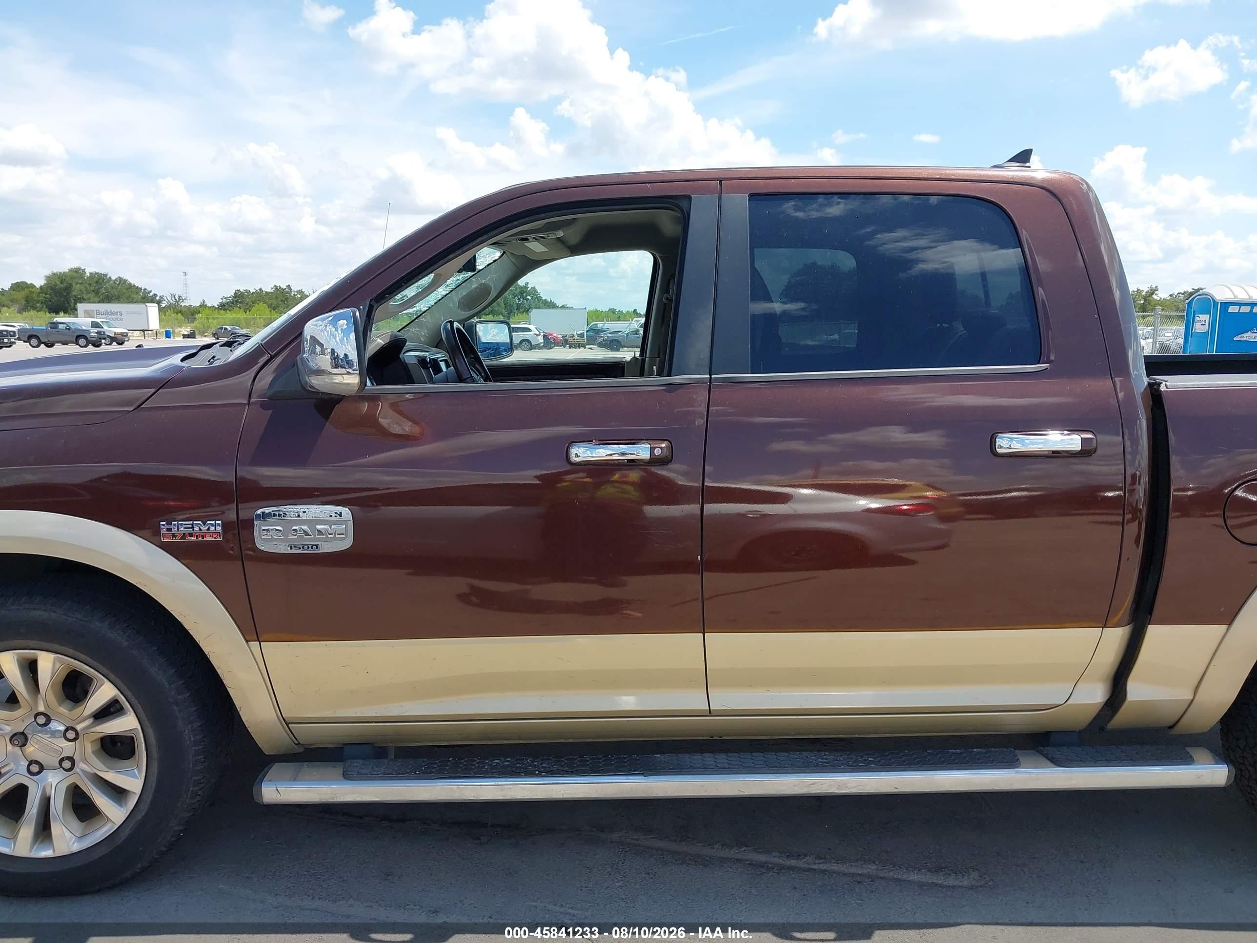 2013 Ram 1500 Laramie Longhorn Edition Brown vin: 1C6RR6PT1DS578318