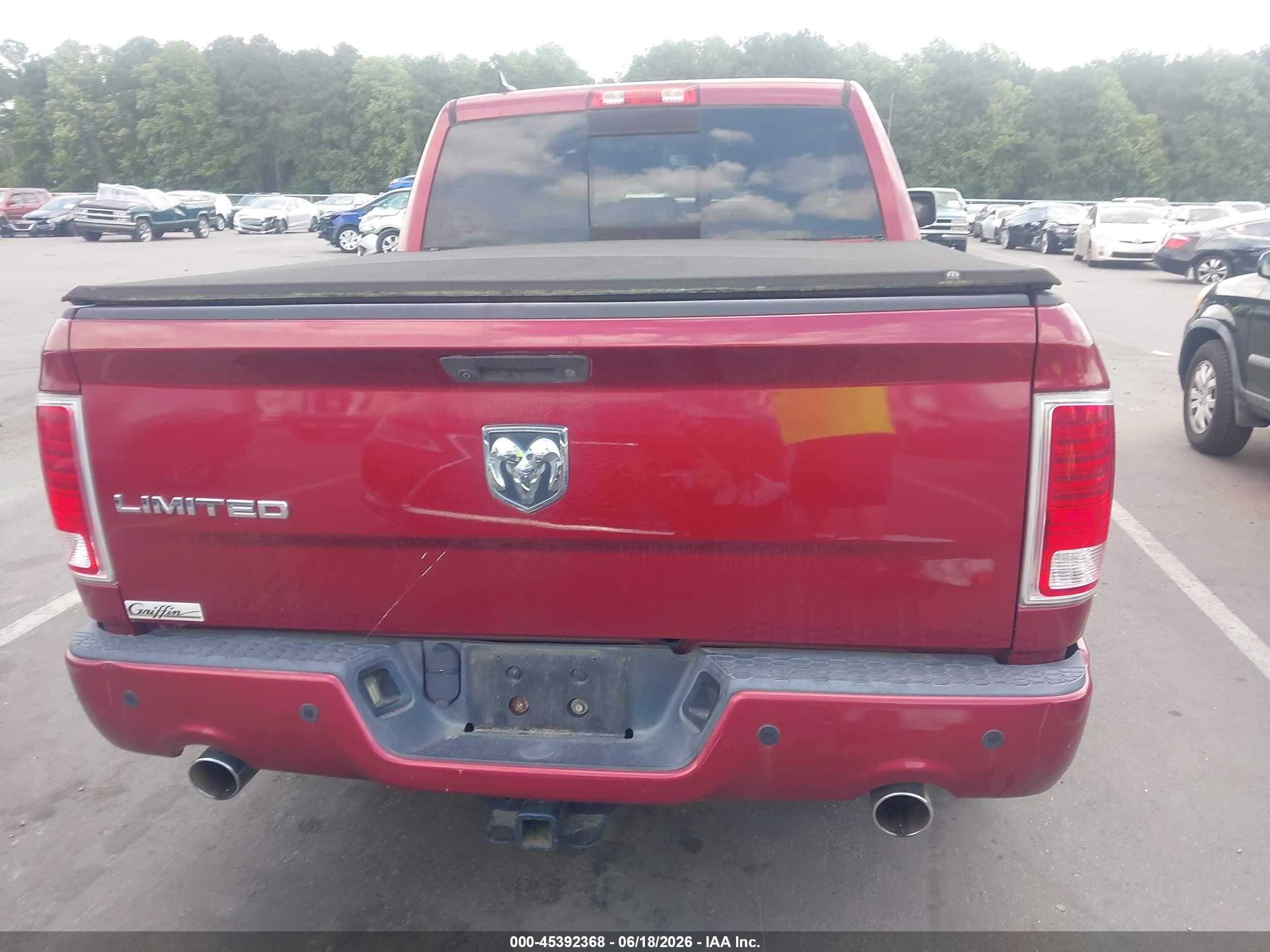 2013 Ram 1500 Laramie Longhorn Edition Burgundy vin: 1C6RR6PT1DS721770