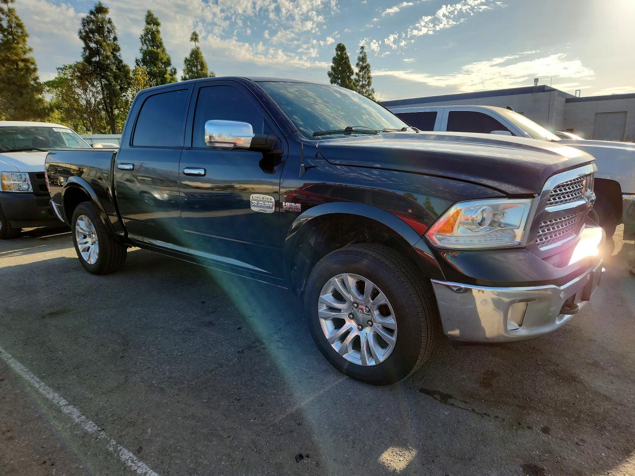 2015 Ram 1500 Longhorn Black vin: 1C6RR6PT1FS638875