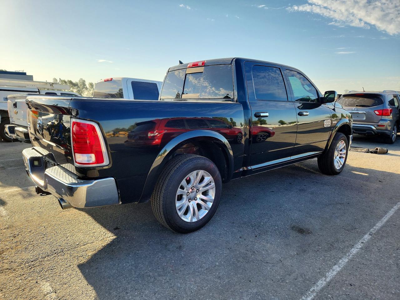 2015 Ram 1500 Longhorn Black vin: 1C6RR6PT1FS638875