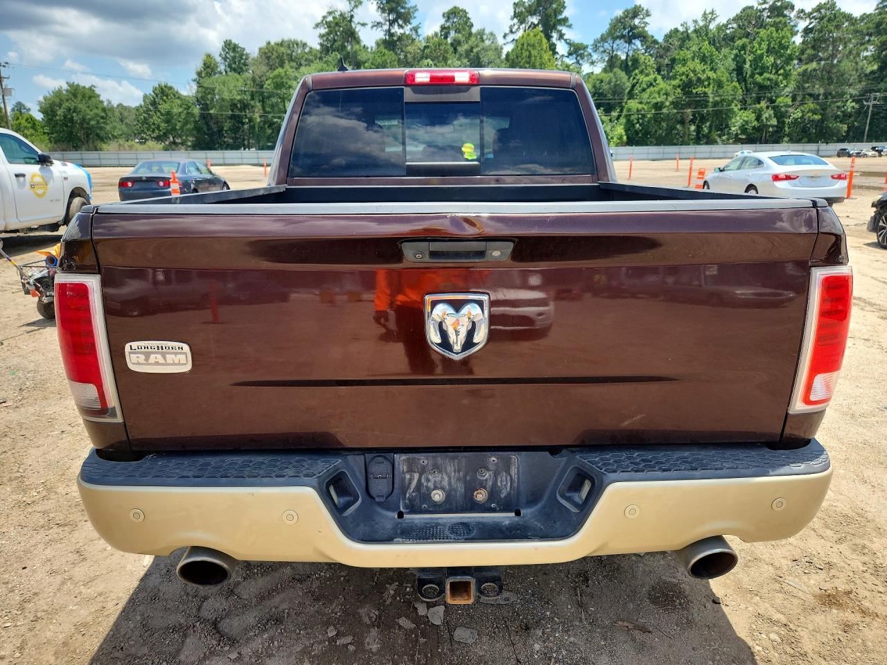 2014 Ram 1500 Longhorn Burgundy vin: 1C6RR6PT2ES206116