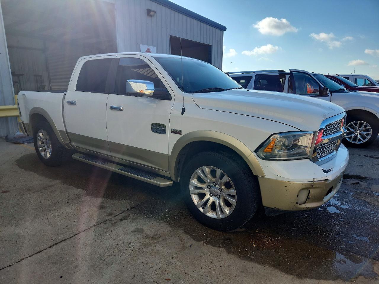 2013 Ram 1500 Longhorn White vin: 1C6RR6PT3DS517651