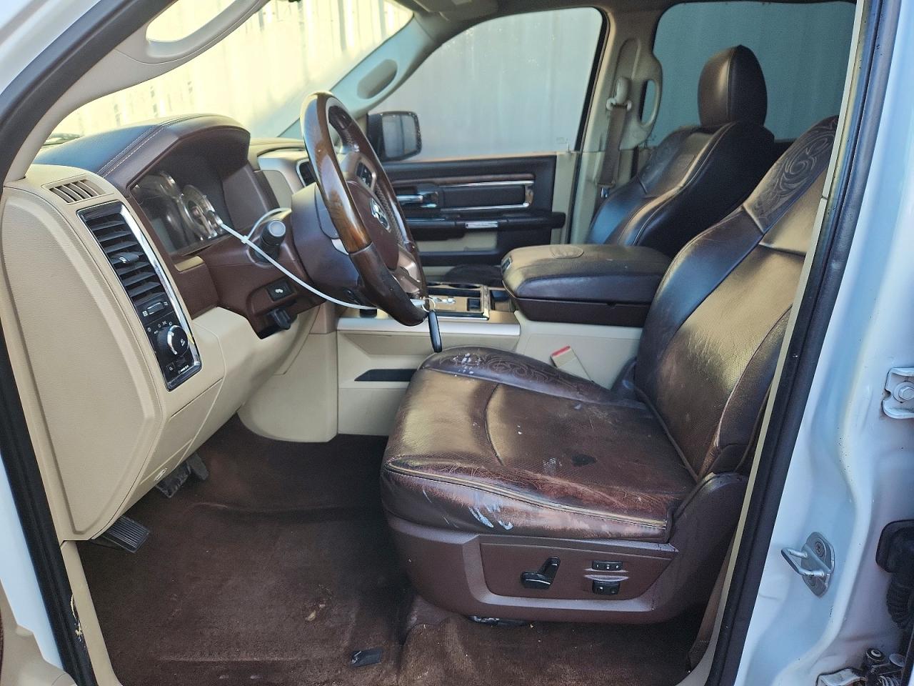 2013 Ram 1500 Longhorn White vin: 1C6RR6PT3DS517651