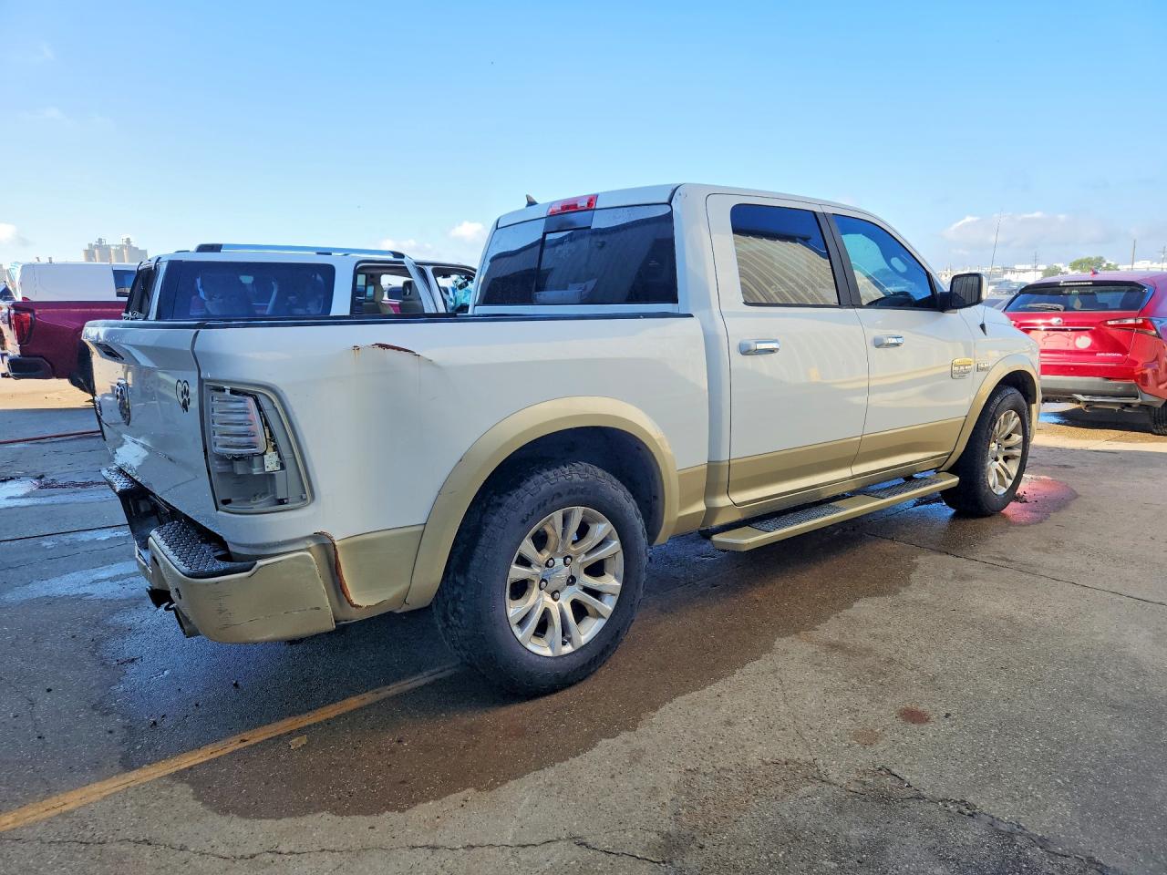 2013 Ram 1500 Longhorn White vin: 1C6RR6PT3DS517651