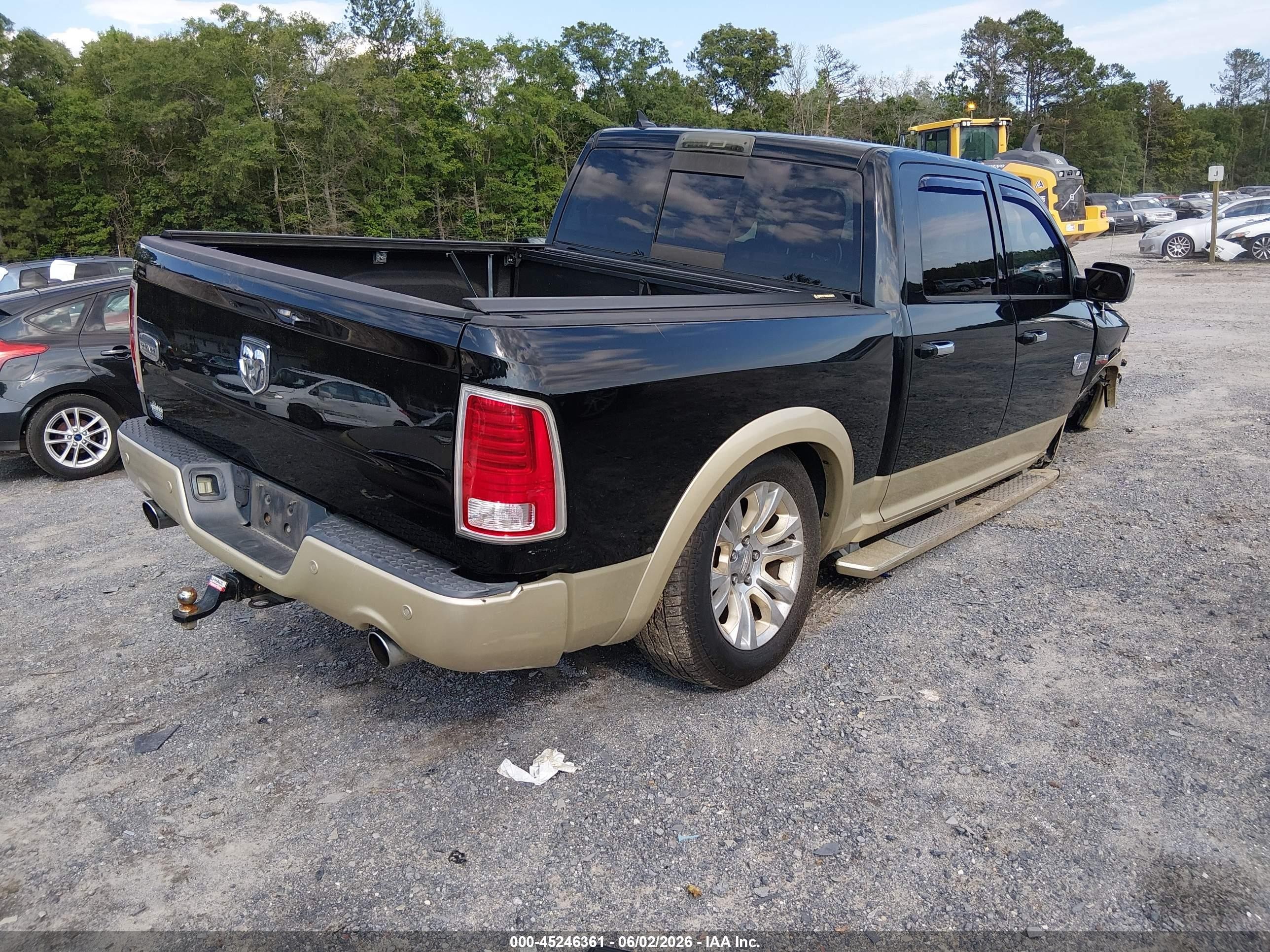 2014 Ram 1500 Longhorn Black vin: 1C6RR6PT3ES172610