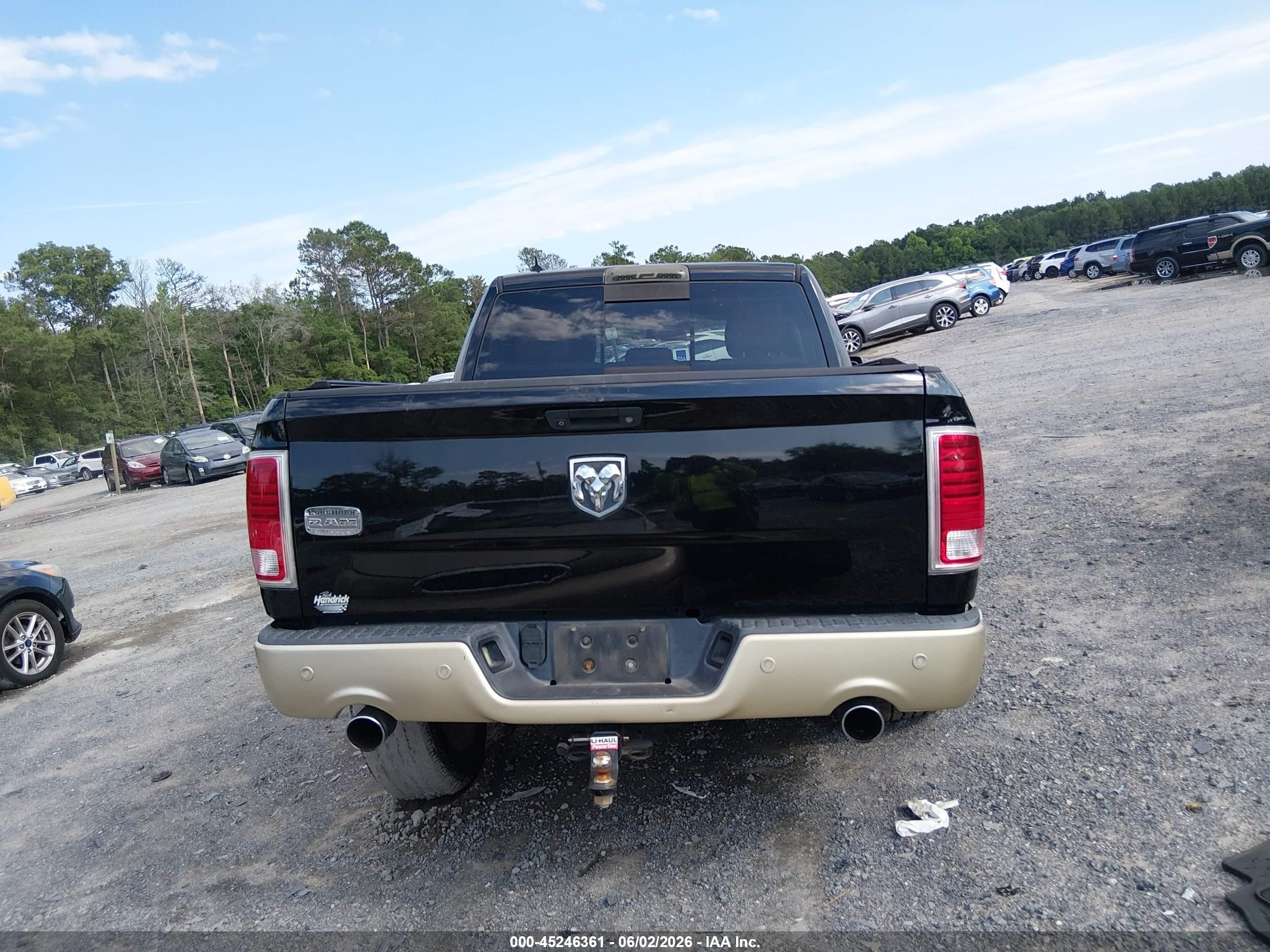 2014 Ram 1500 Longhorn Black vin: 1C6RR6PT3ES172610