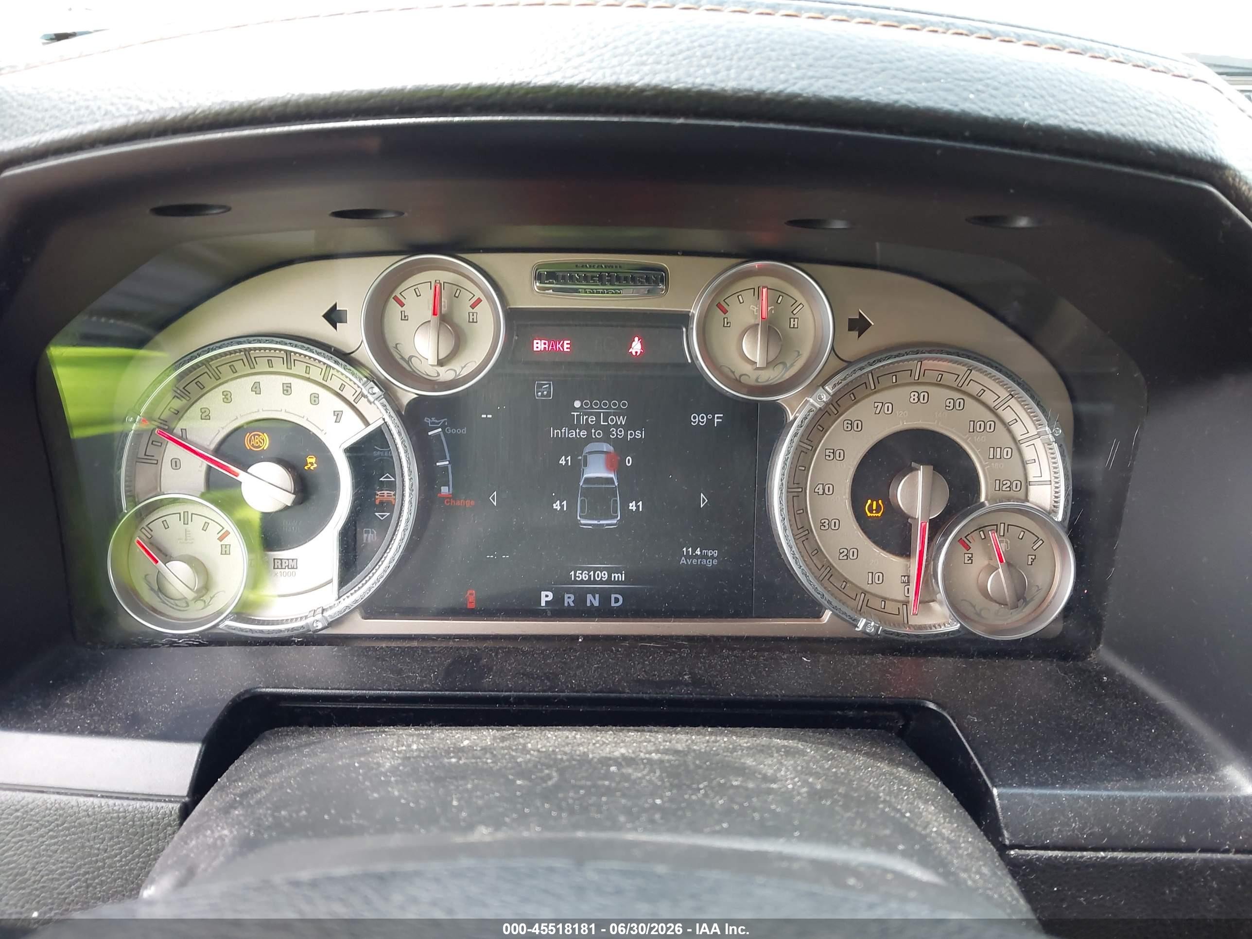 2015 Ram 1500 Laramie Longhorn Brown vin: 1C6RR6PT6FS651203