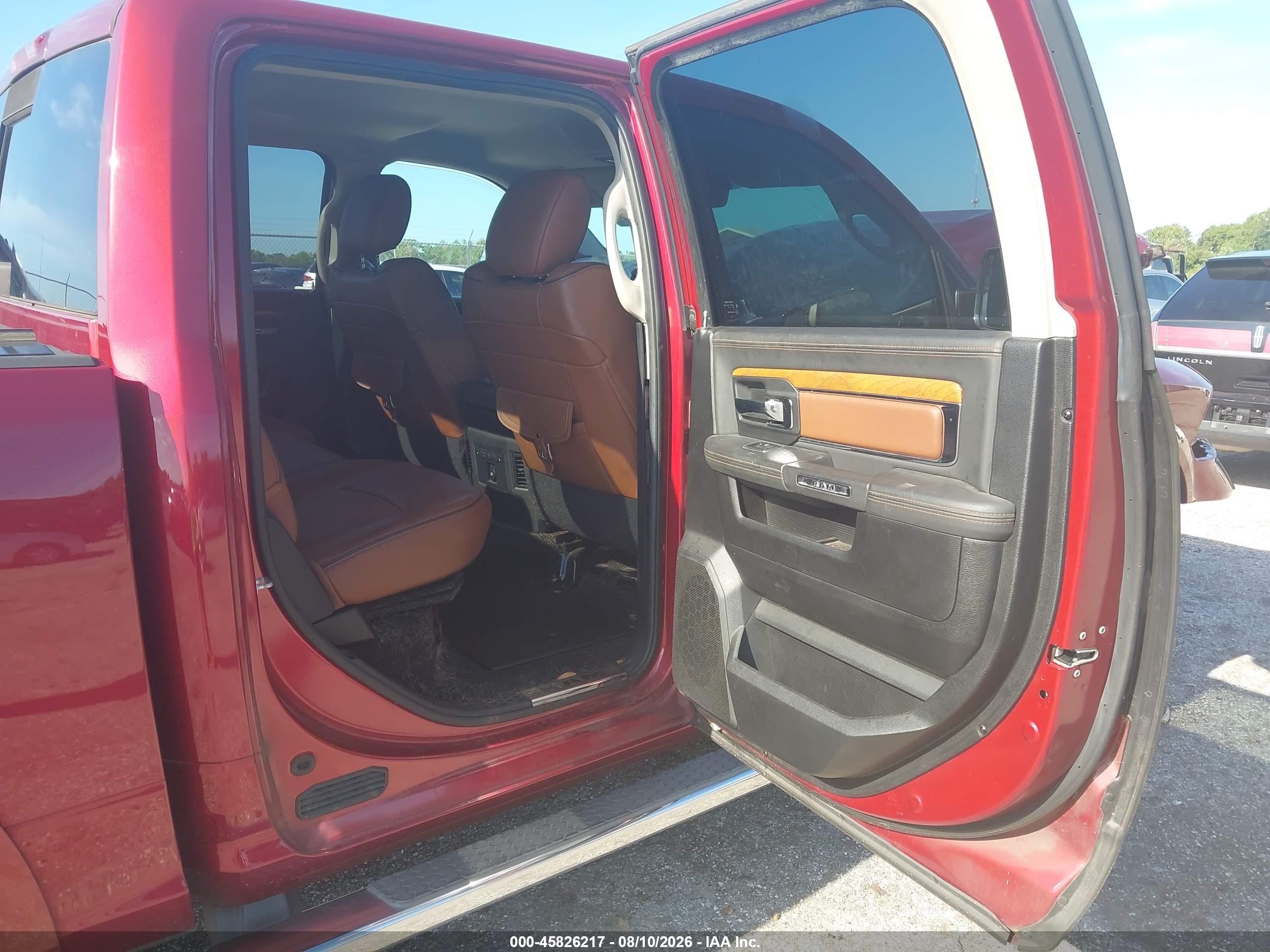 2014 Ram 1500 Longhorn Бордовый vin: 1C6RR6PT7ES298775