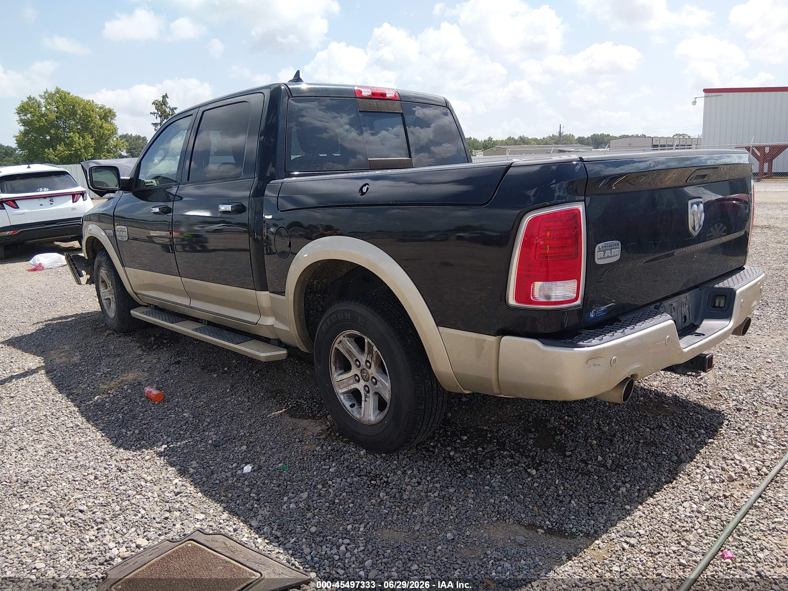 2015 Ram 1500 Laramie Longhorn Black vin: 1C6RR6PT7FS535377